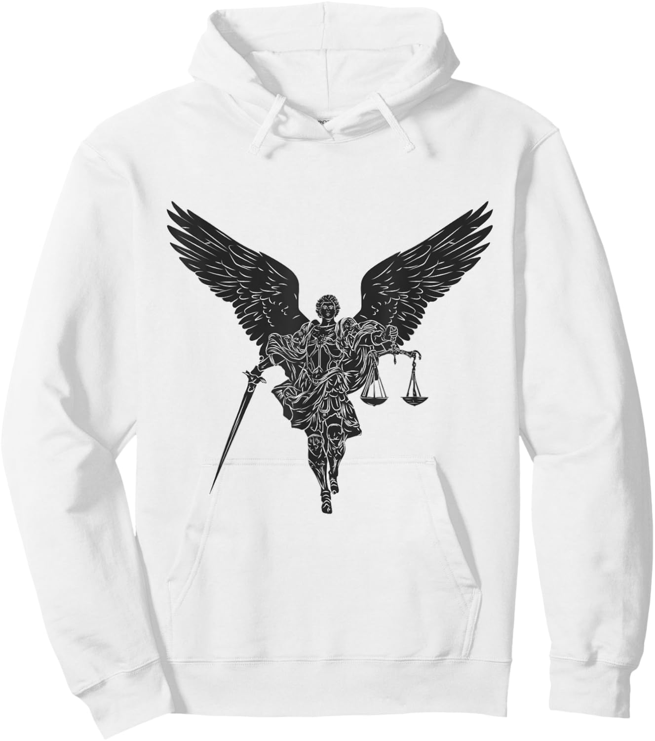 St Michael the archangel warrior of justice. Christian faith Hoodie - Hoodie | White