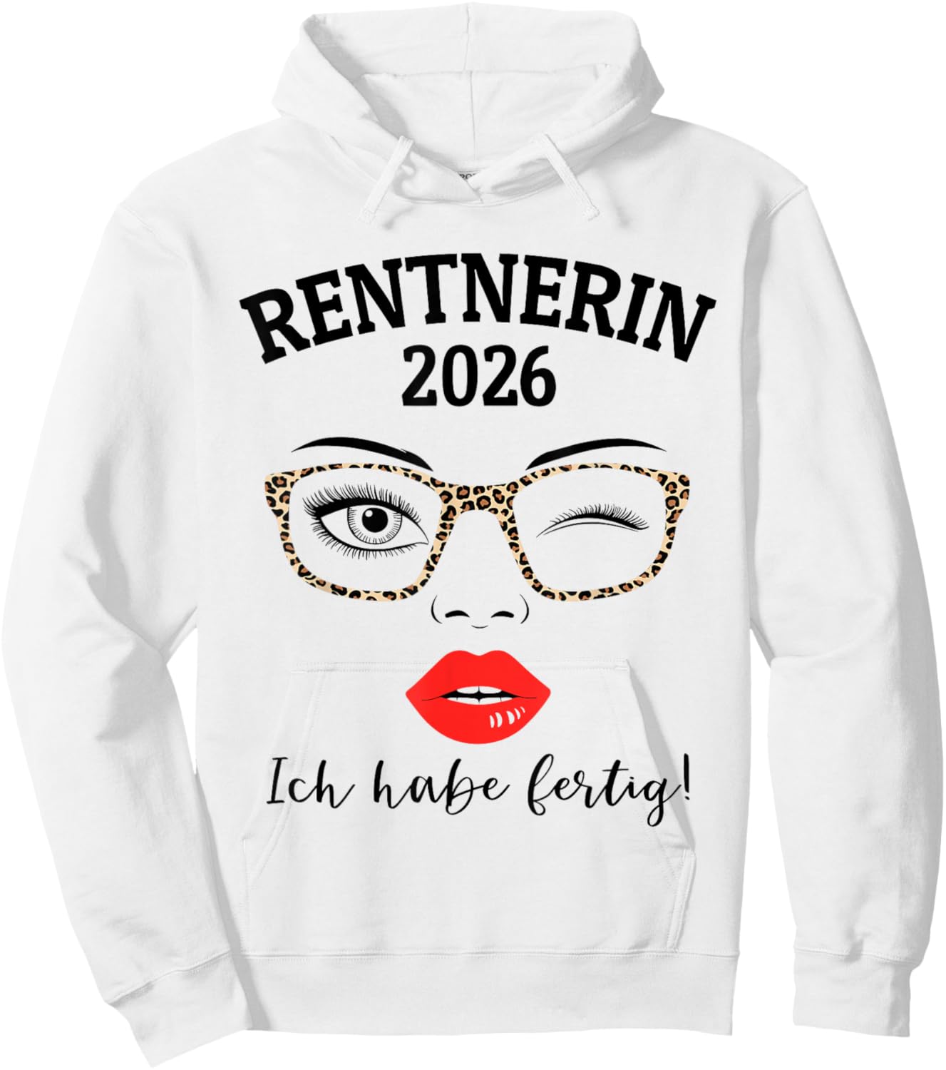 with German Text "Ich Habe fertig" [German Language] Hoodie - Hoodie | White