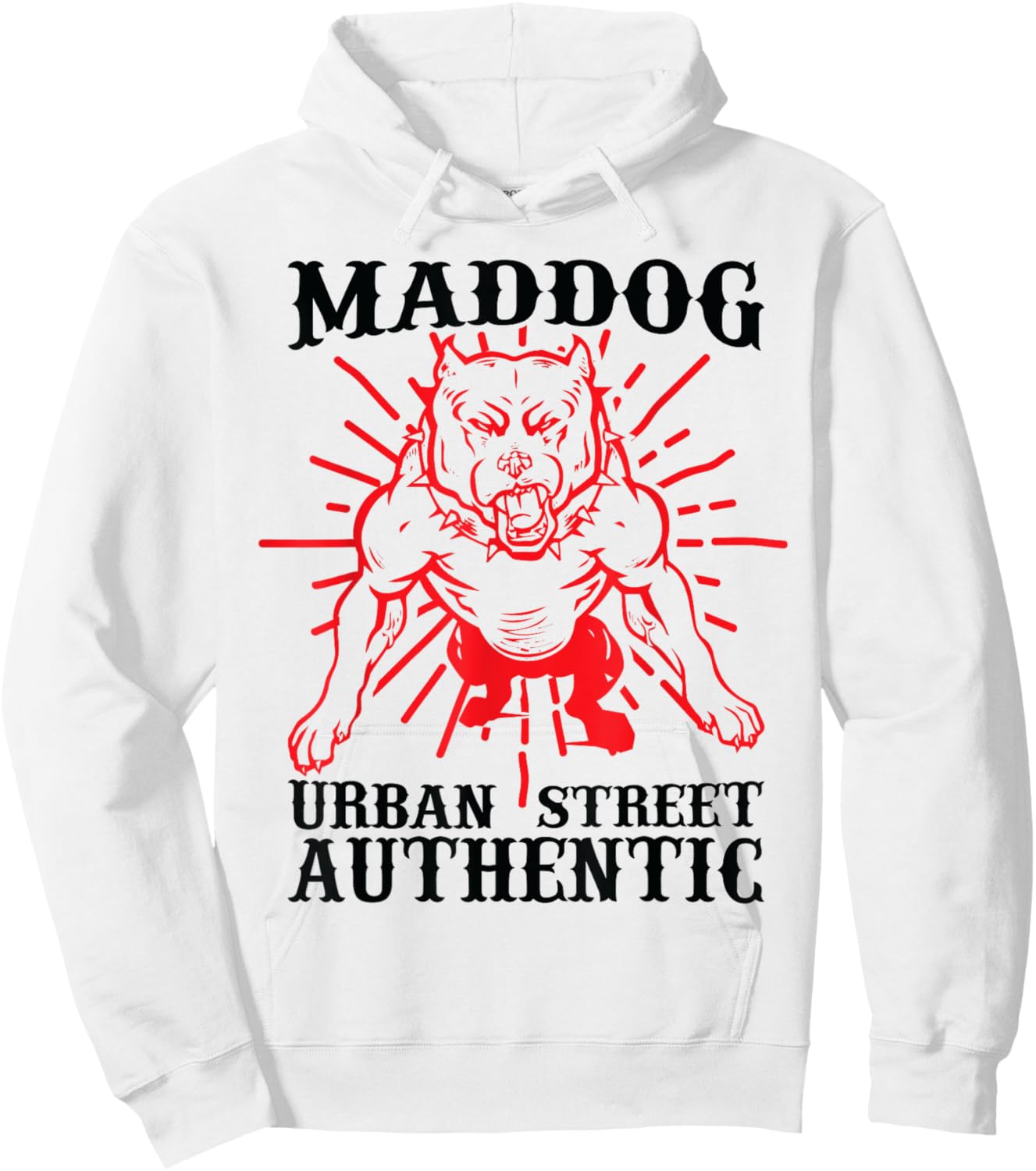 Maddog Urban Street Authentic Hoodie - Hoodie | White