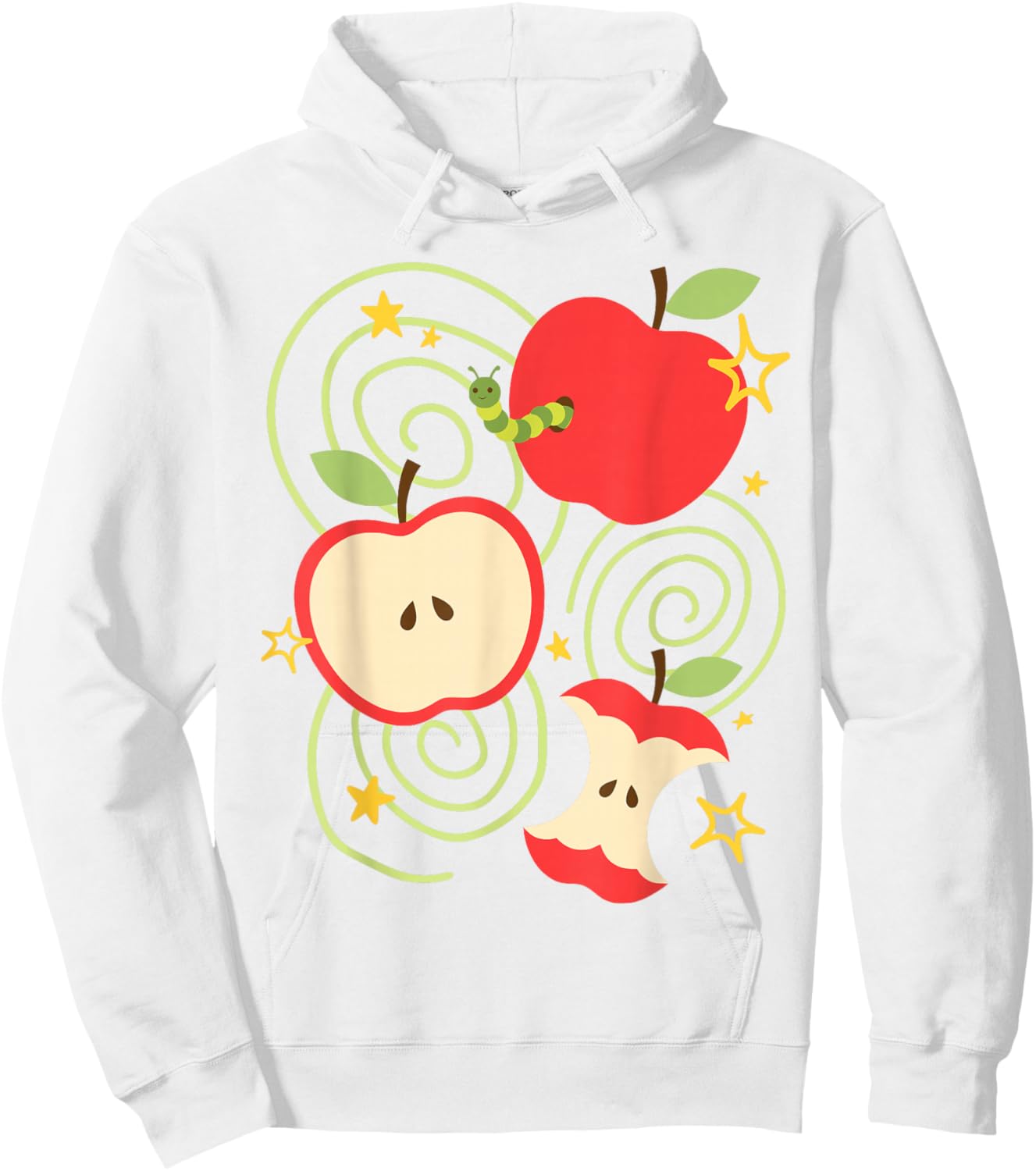 y2k Apple Kawaii Cute Vintage 90s Retro Summer Teen Hoodie - Hoodie | White