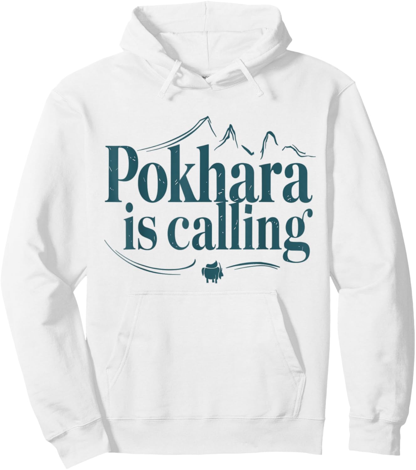 Annapurna Hiking Retro Nepal Pokhara Hoodie - Hoodie | White