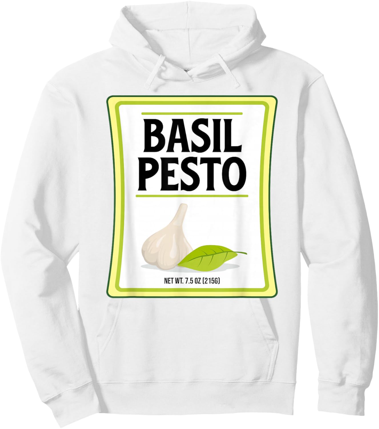 Pesto Basil Costume Lazy Halloween Condiment Group Matching Hoodie - Hoodie | White