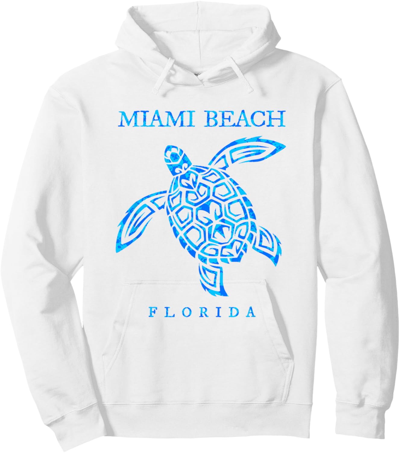 Miami Beach Florida Sea Turtle Boys Girls Toddler Hoodie - Hoodie | White