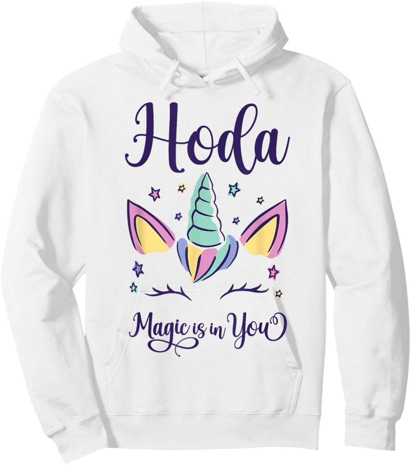 First Name Hoda Personalized Hoda Hoodie - Hoodie | White