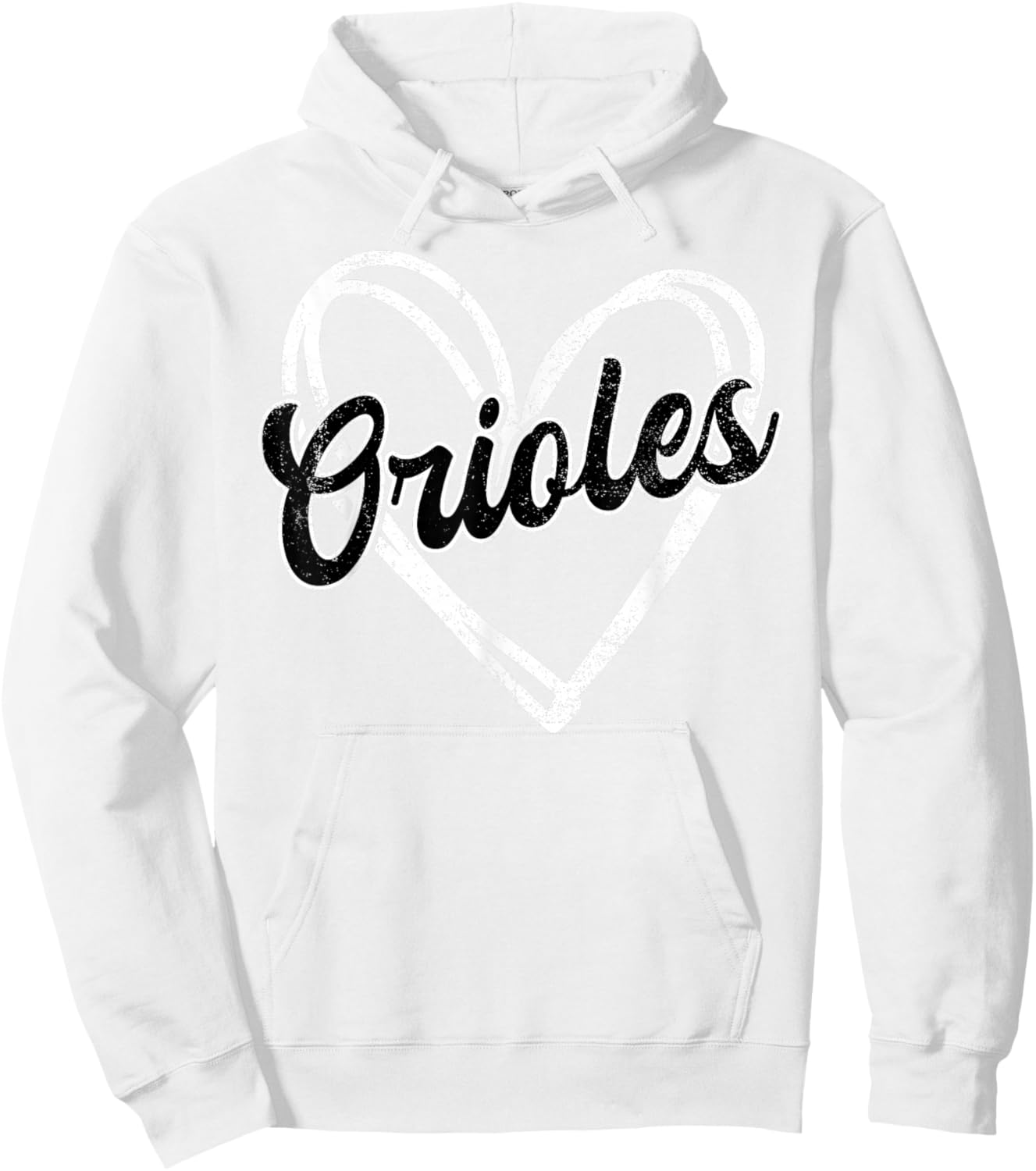 Oriole Name Retro Vintage Heart Gift Women Boy Girl Hoodie - Hoodie | White