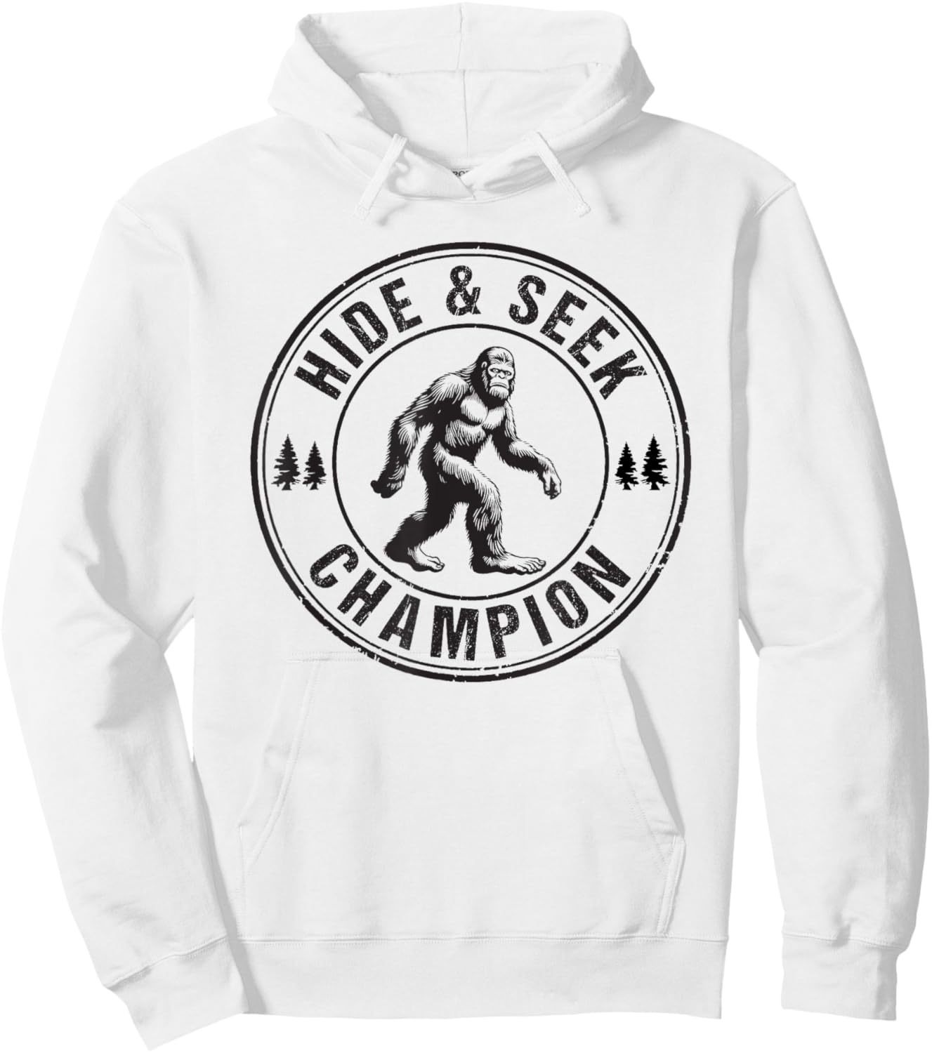 Bigfoot Hide And Seek Champion Sasquatch Hoodie - Hoodie | White