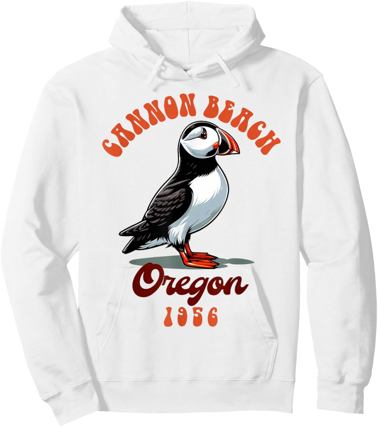Cannon Beach Travel Trip Tufted Puffin Cannon Beach Oregon Men Women Hoodie - Hoodie | White