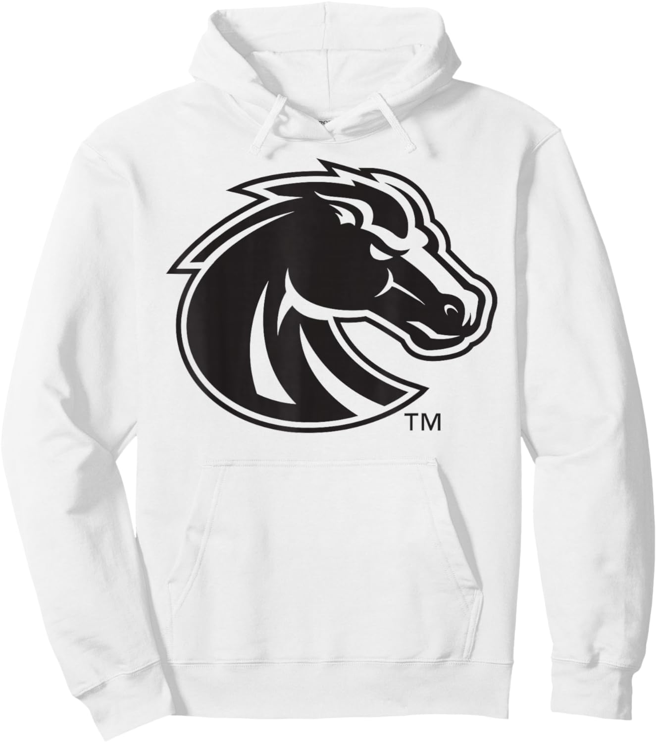 Boise State Broncos Two Tone White Officially Licensed Hoodie - Hoodie | White