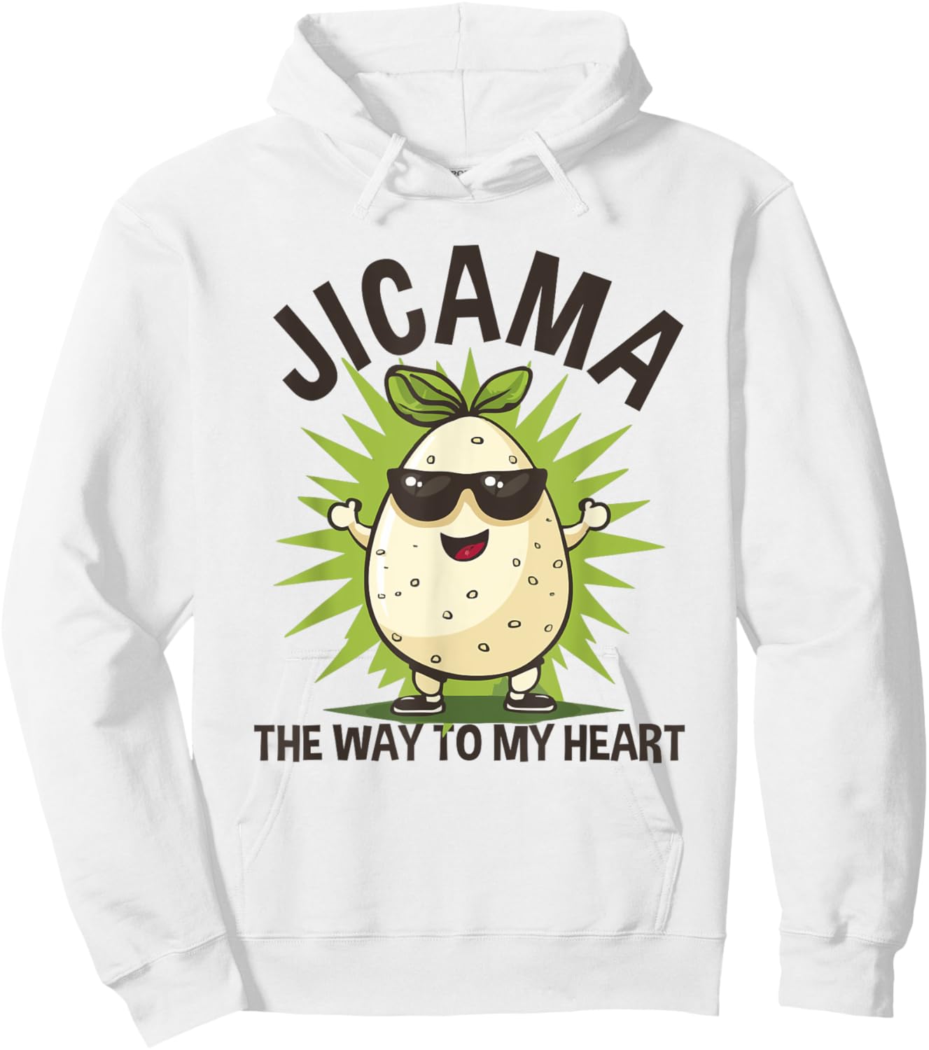 Jicama Turnip Way To My Heart Root Vegetable Hoodie - Hoodie | White