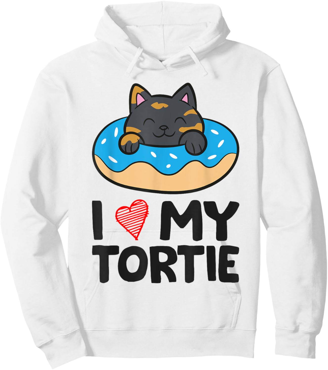 Tortoiseshell Cat Lover - I Love My Tortie Hoodie - Hoodie | White