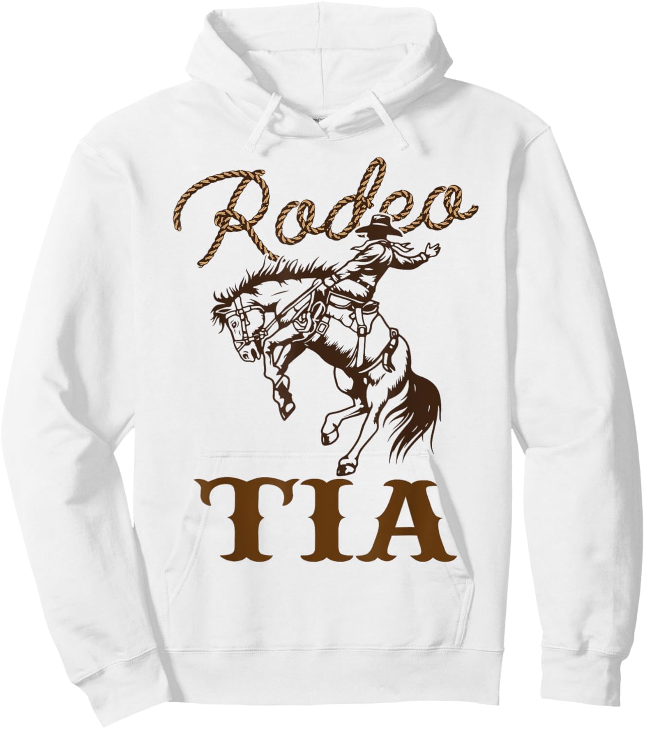 Tia Birthday Cowboy Cowgirl Western Rodeo Aunt Bday Party Hoodie - Hoodie | White