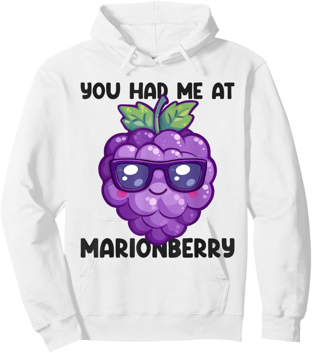 Marionberry Gardener You Had Me At Fruit Lover Hoodie - Hoodie | White