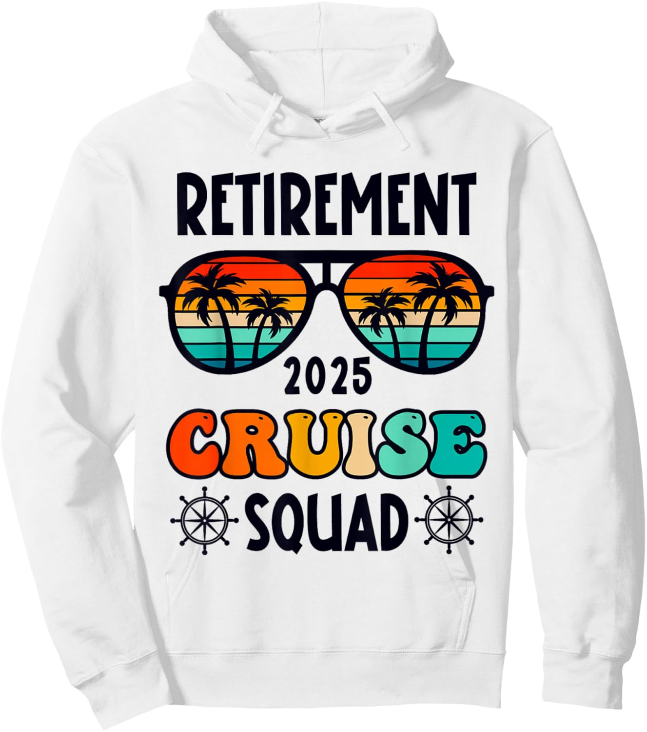 Retirement Cruise Trip 2025 Retired Vacation Matching Family Hoodie - Hoodie | White