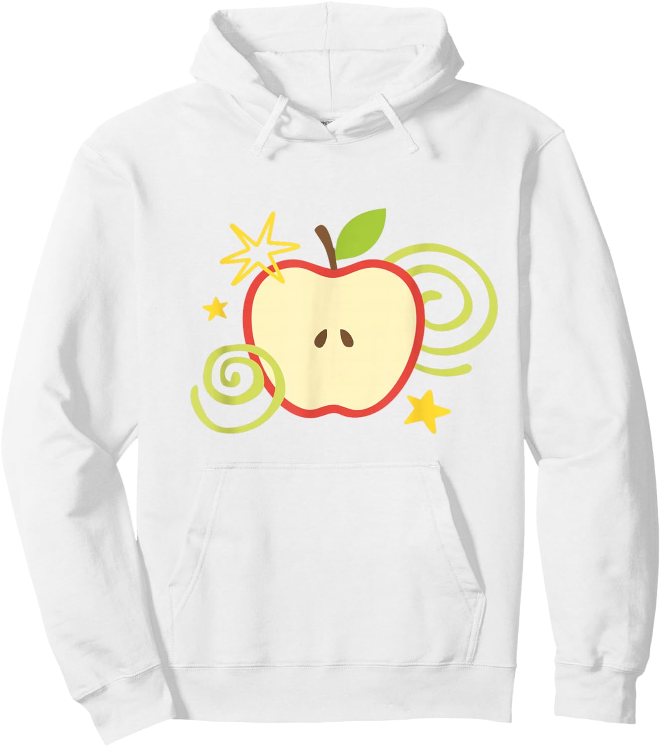 Apple y2k Whimsy Twee Kawaii Cute Heisei Retro Summer Teen Hoodie - Hoodie | White