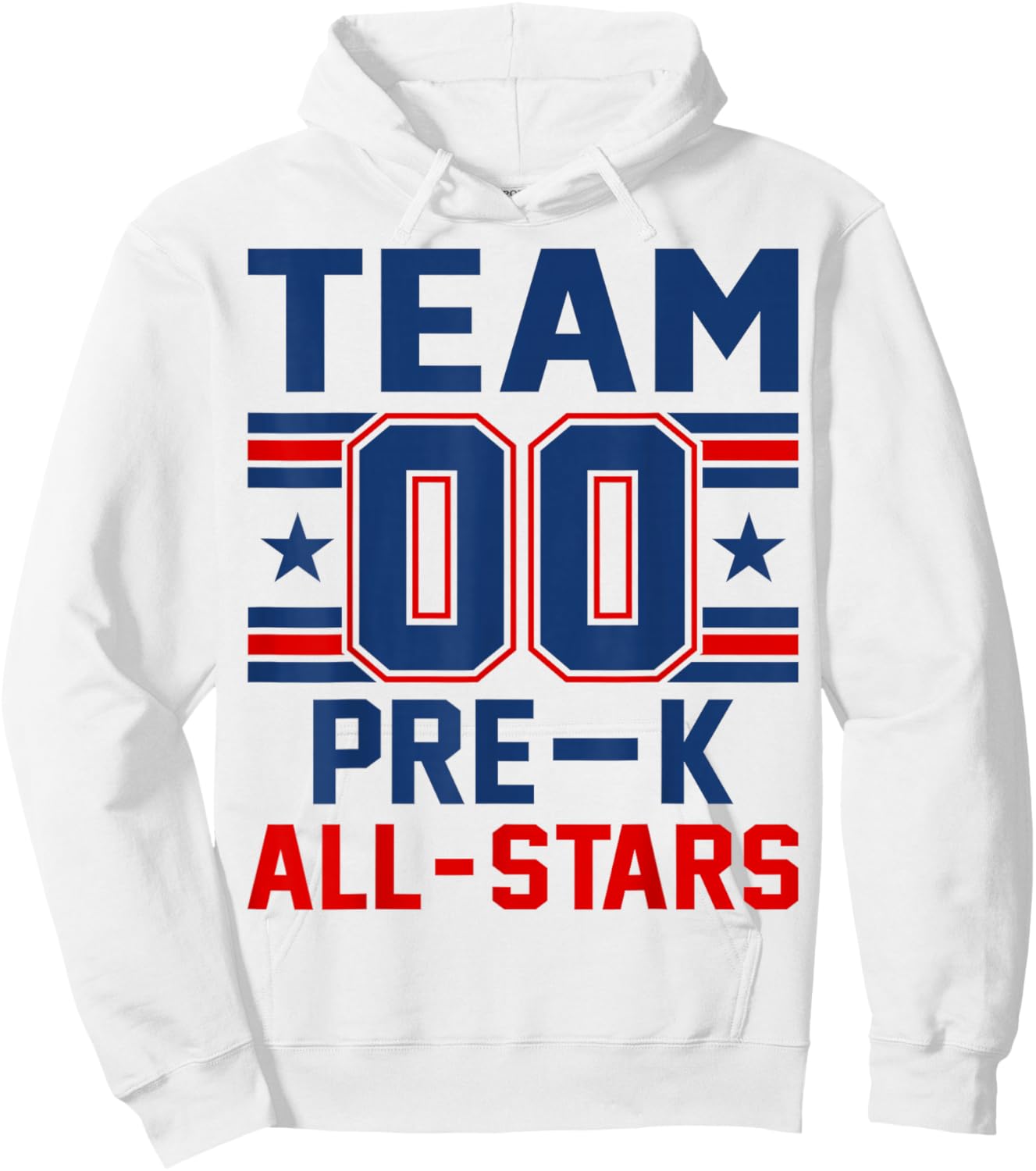 Kids Sports Preschool Team Pre-K All Stars Jersey Hoodie - Hoodie | White