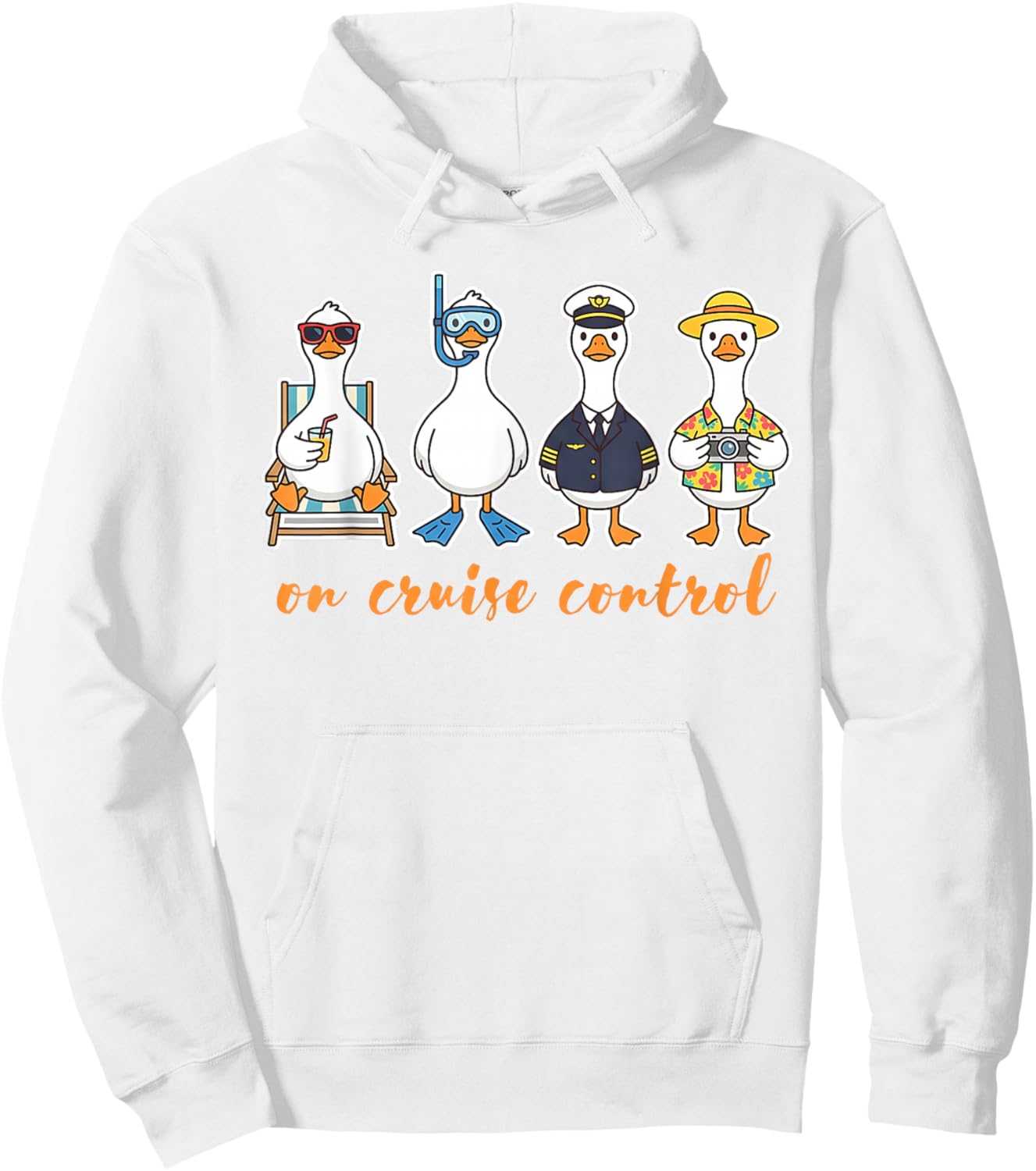 Cruise Trip Silly Goose Summer Vacation On Cruise A Control Hoodie - Hoodie | White