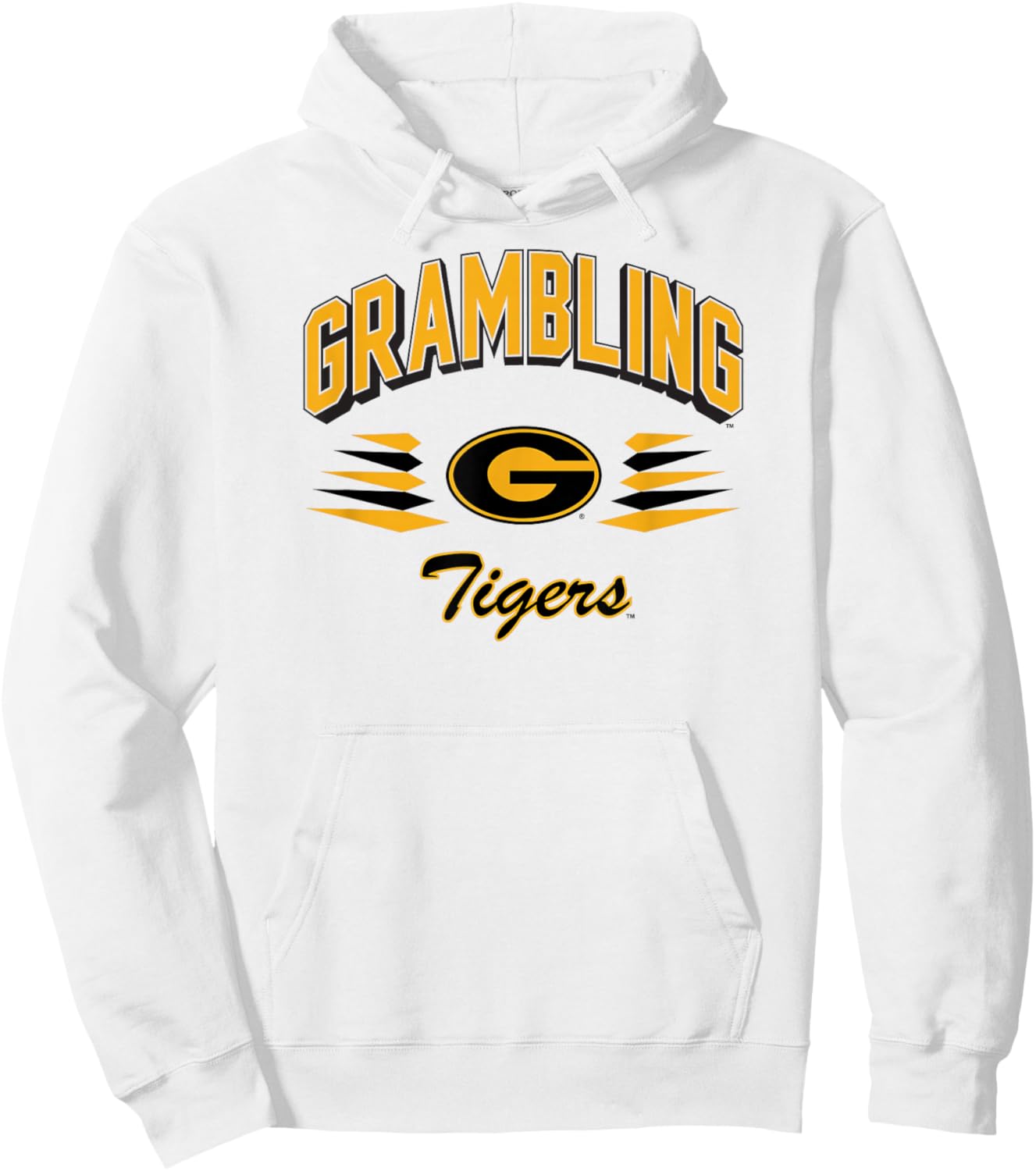 Grambling Tigers Retro Diamond White Officially Licensed Hoodie - Hoodie | White