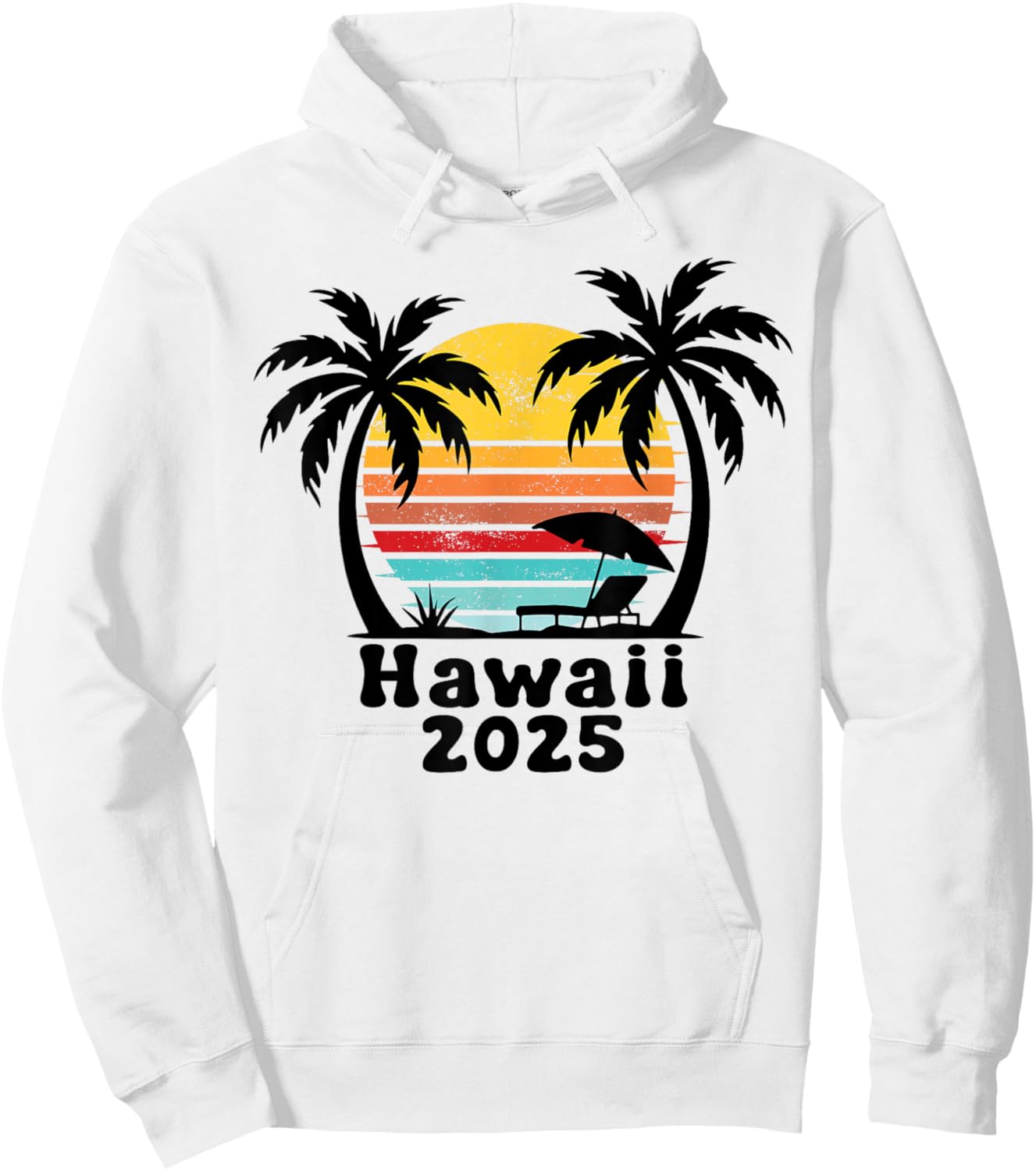 Hawaii 2025 Family Trip Friends Group Vacation Matching Hoodie - Hoodie | White