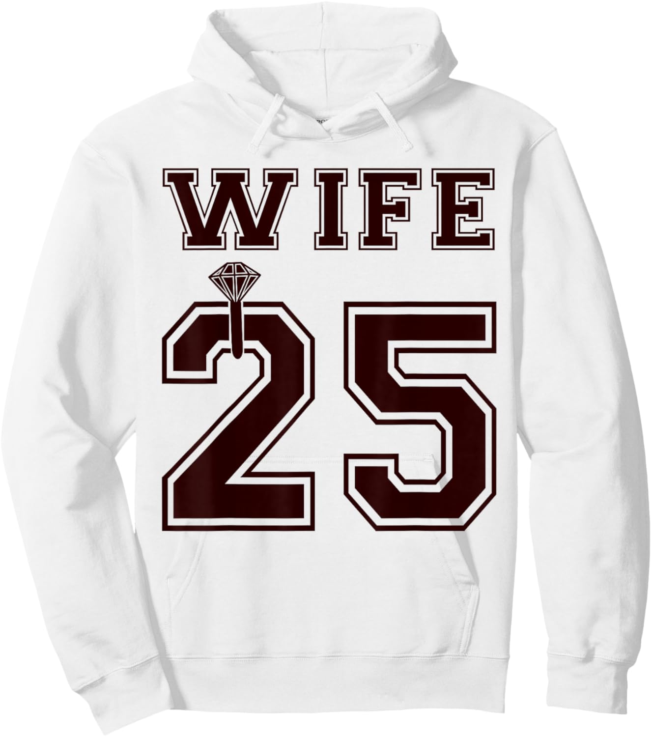 2025 Wife Husband Matching Engagement Party Honeymoon Hoodie - Hoodie | White