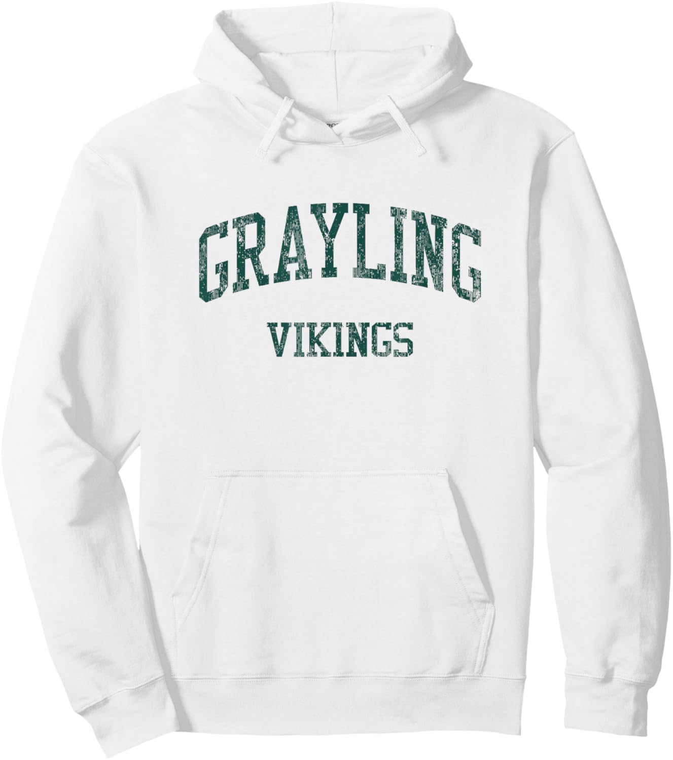 Grayling High School HS Grayling MI Vintage Sports Hoodie - Hoodie | White