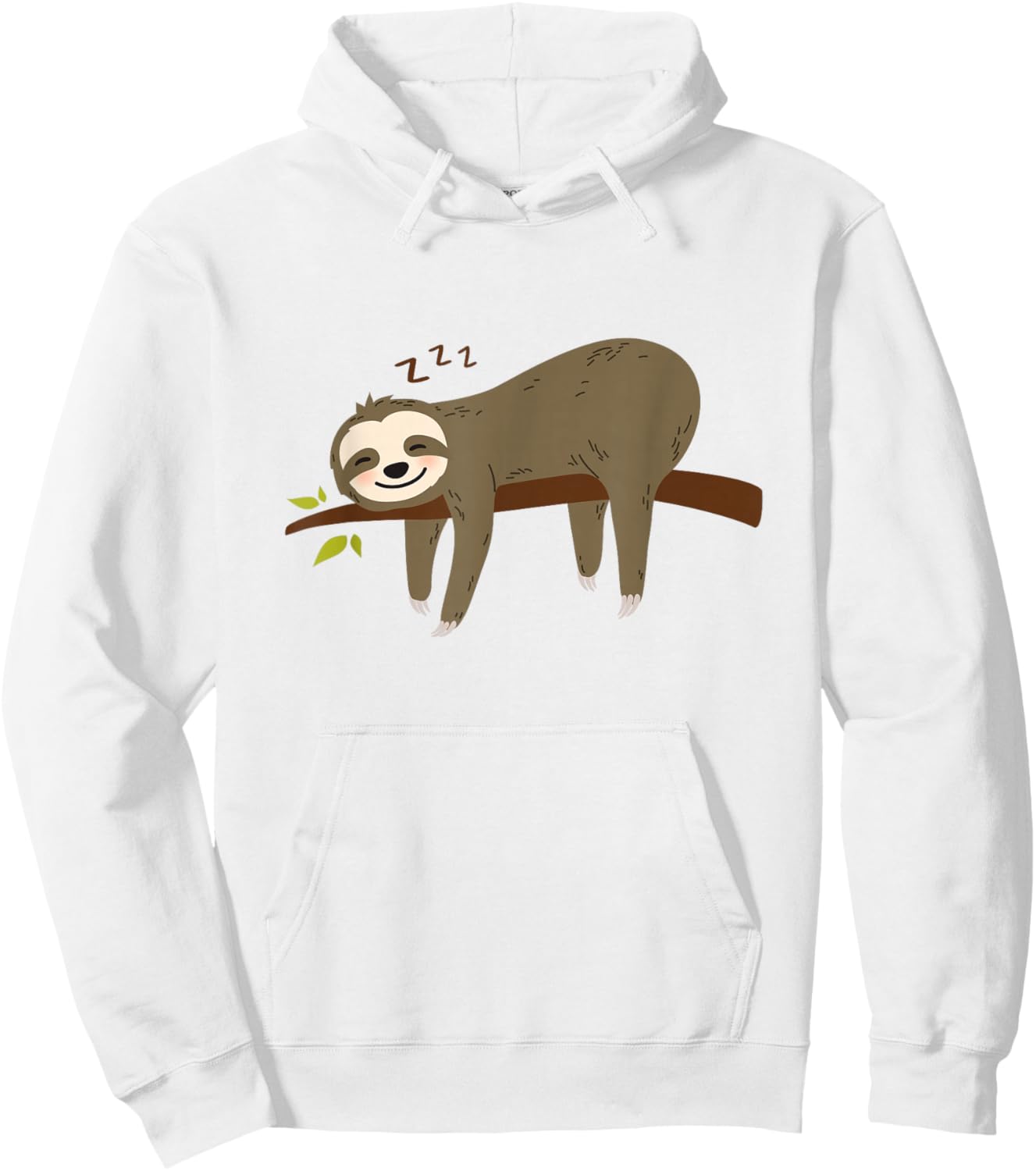 Funny Cute Pajama Sleeping Pjs Men Women Sleep Pajamas Sloth Hoodie - Hoodie | White