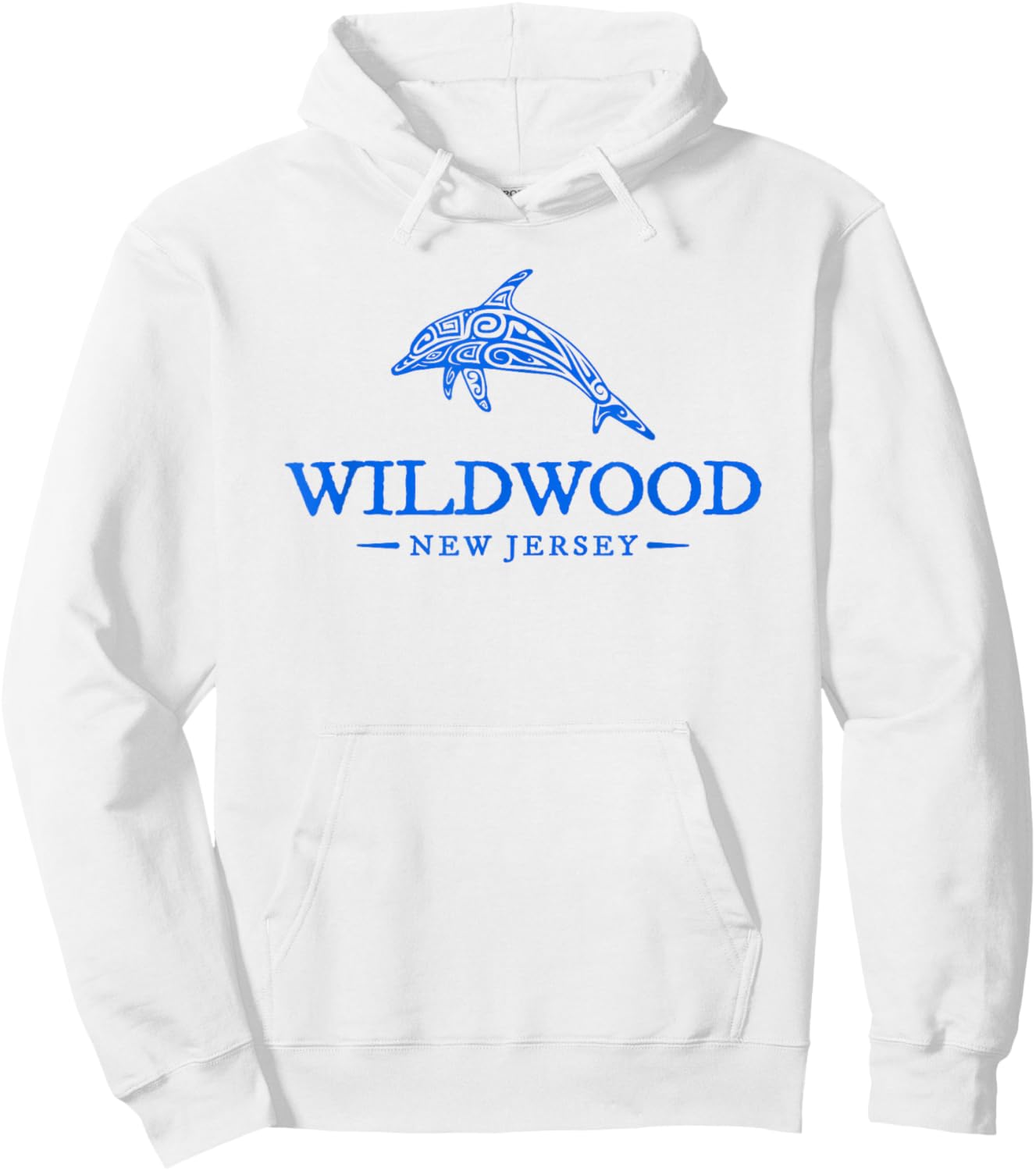 Wildwood New Jersey Dolphin Women Beach Souvenir Hoodie - Hoodie | White
