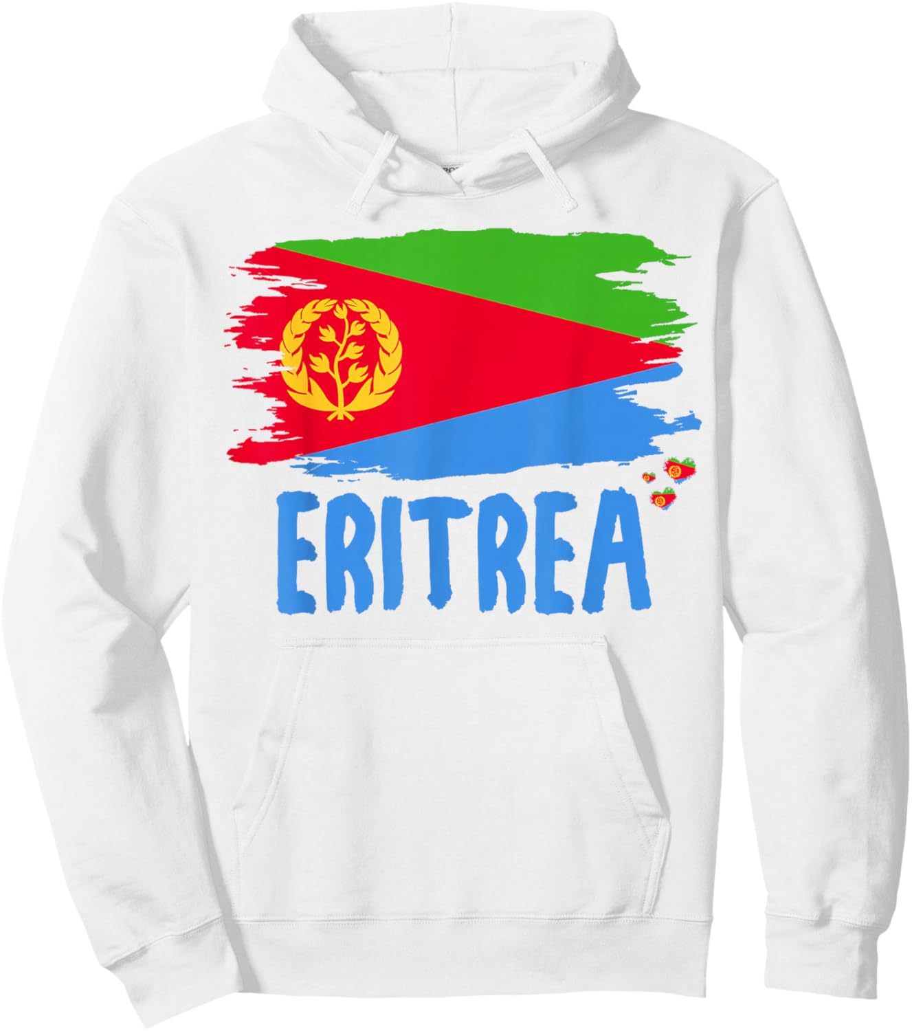 Eritrean Flag Outfit Idea & Eritrea Heritage Theme Hoodie - Hoodie | White
