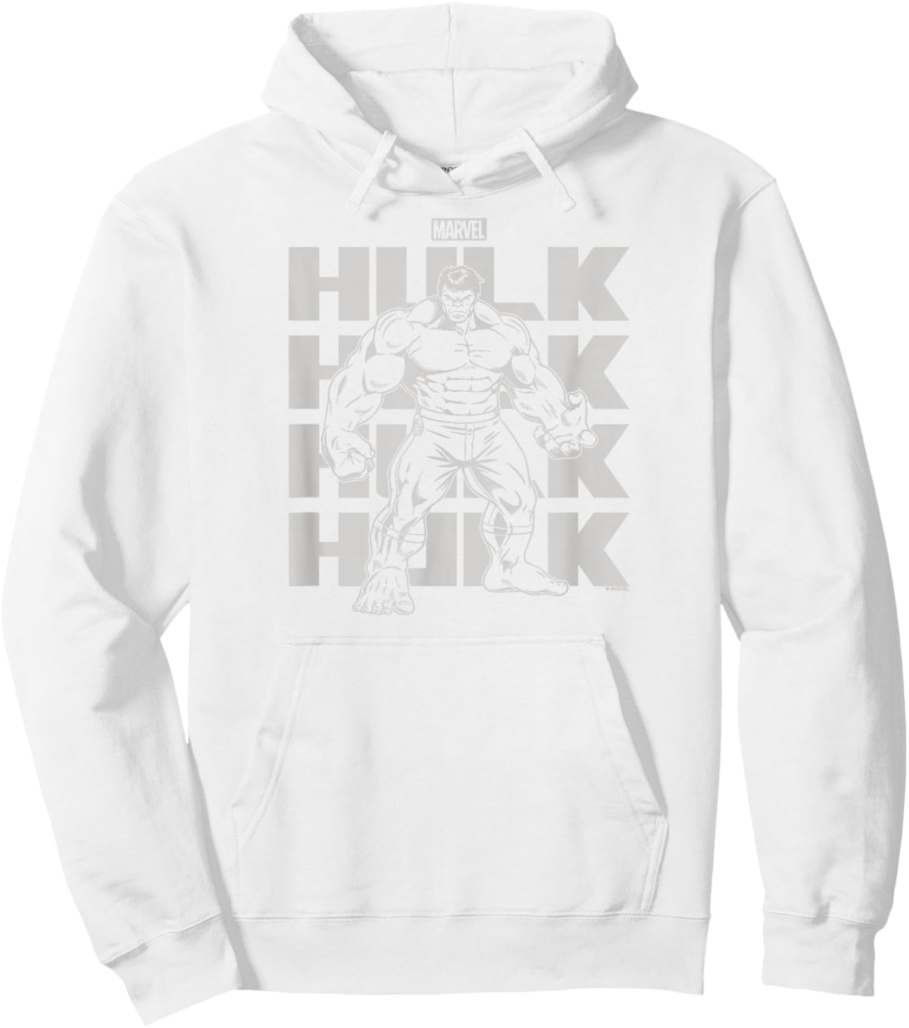 Hulk - Light Monochrome Hoodie - Hoodie | White