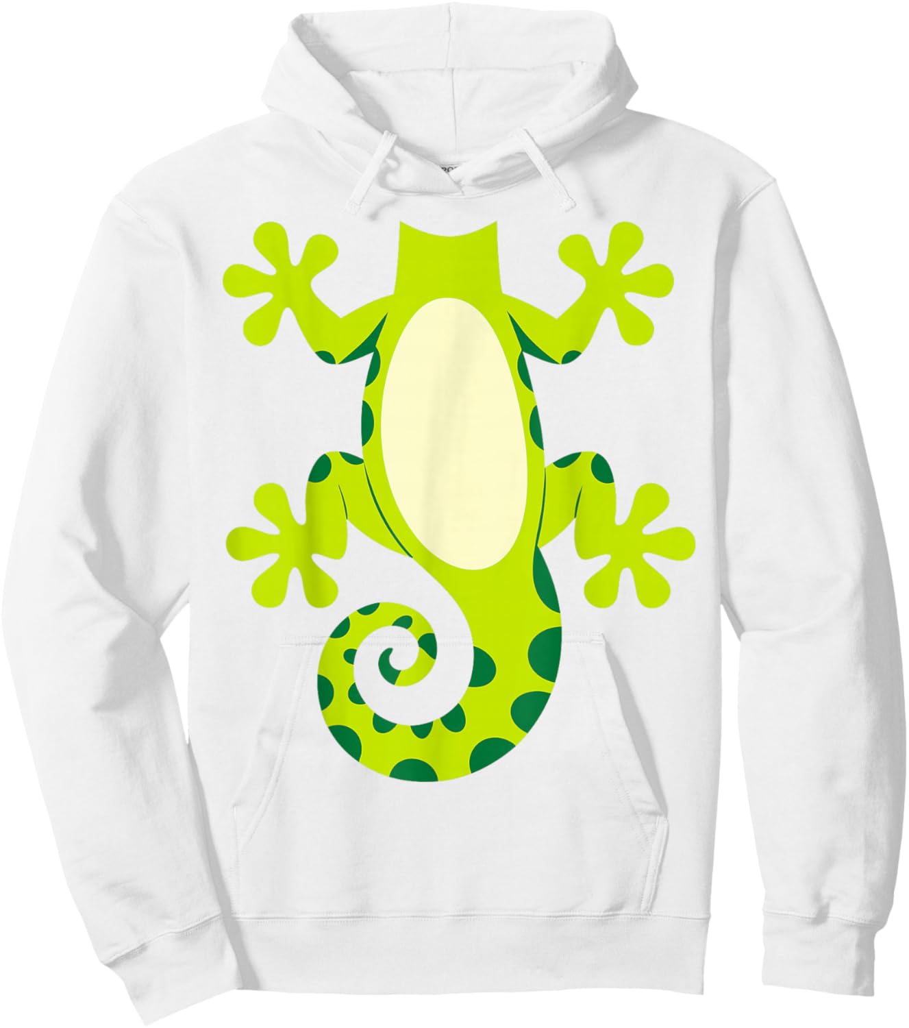 Gecko Shirt Adult Children Men Women Green Lizard Costume Hoodie - Hoodie | White