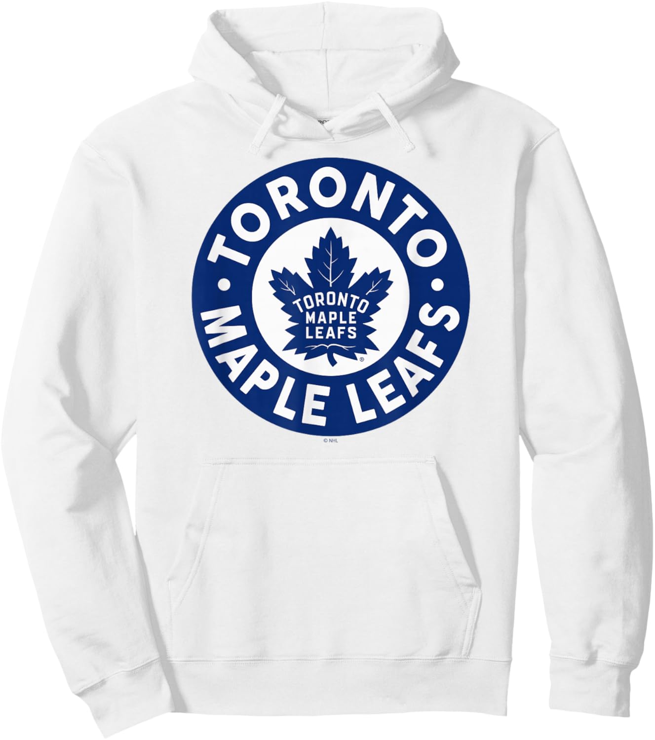 Toronto Maple Leafs Symbol Gray Officially Licensed Hoodie - Hoodie | White