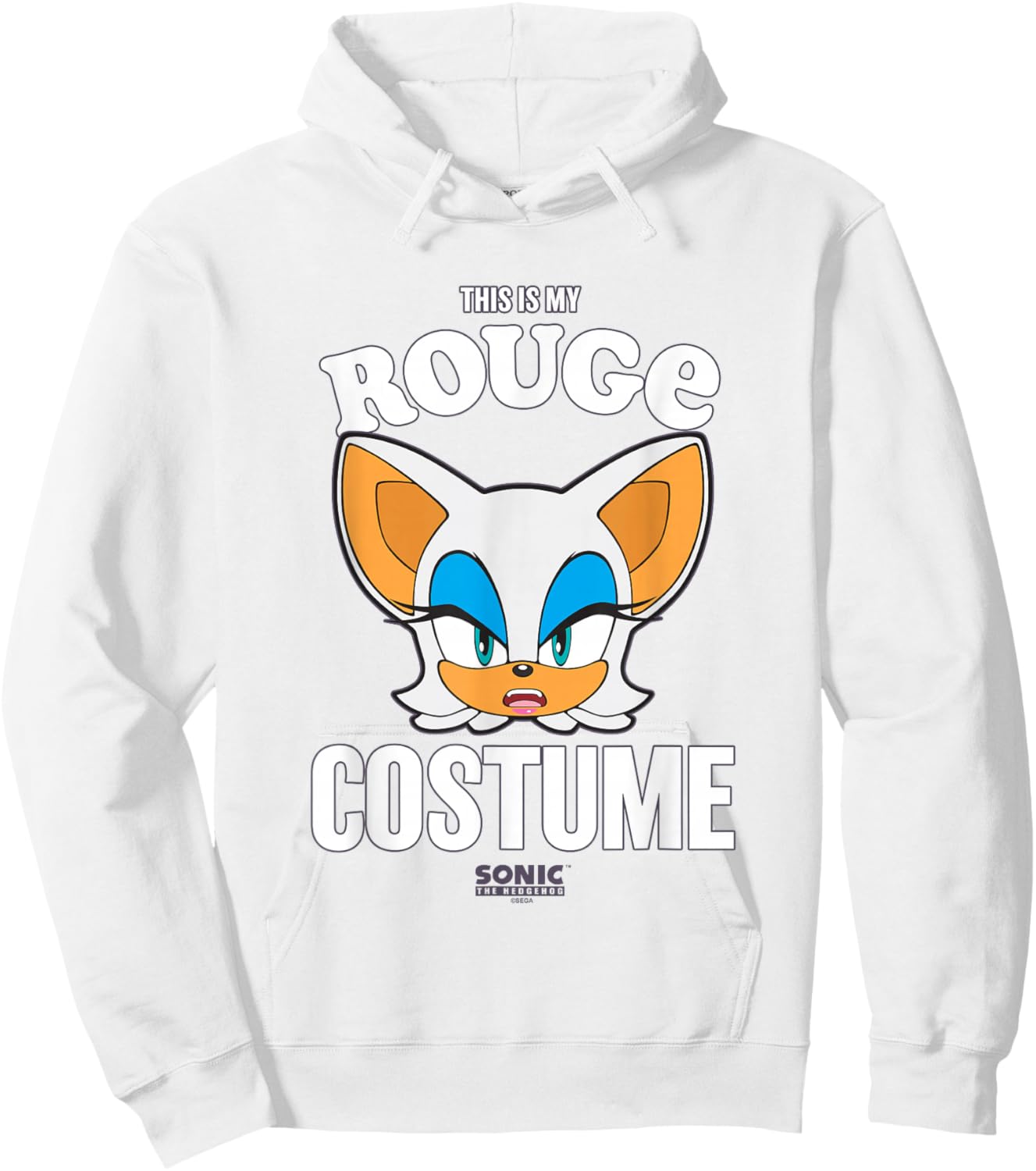 Sonic The Hedgehog Halloween This Is My Rouge Costume Hoodie - Hoodie | White