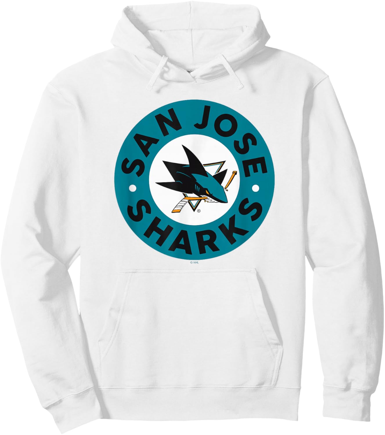 San Jose Sharks Symbol Gray Officially Licensed Hoodie - Hoodie | White