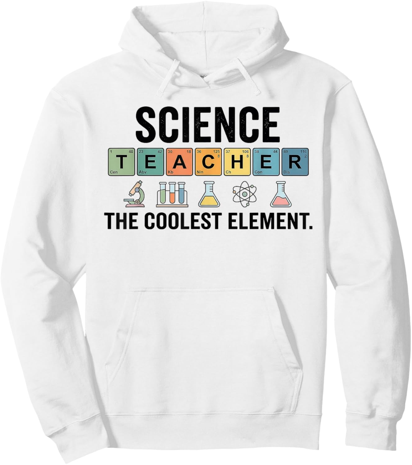 Vintage The Coolest Element Periodic Table Science Teacher Hoodie - Hoodie | White