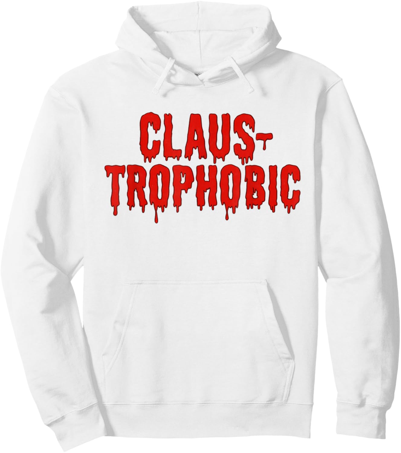 Funny Horror Anti-Santa Claus-Trophobic Hoodie - Hoodie | White