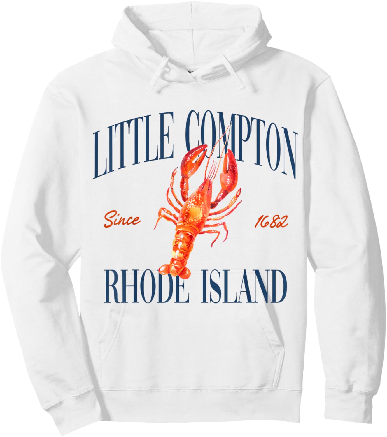 Little Compton Rhode Island Est. 1682 - Old Money, Retro Hoodie - Hoodie | White