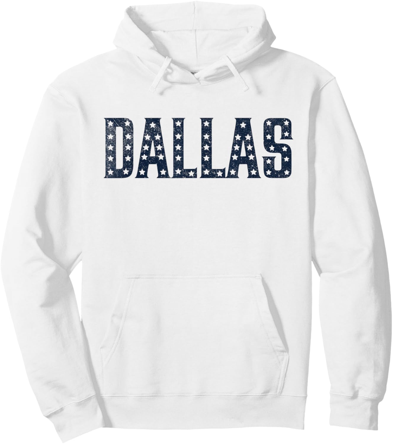 Dallas Vintage Retro Hoodie - Hoodie | White