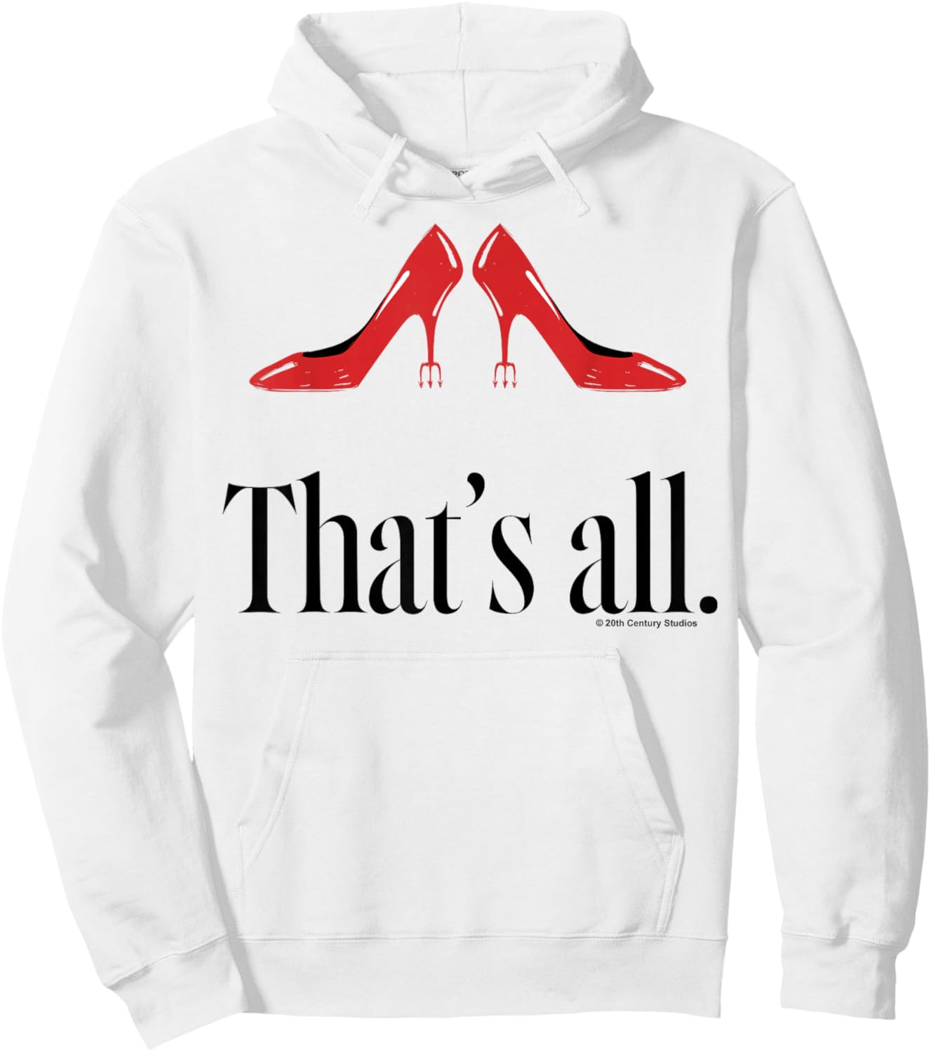 The Devil Wears Prada 2 That's All Red High Heel Pitchfork Hoodie - Hoodie | White