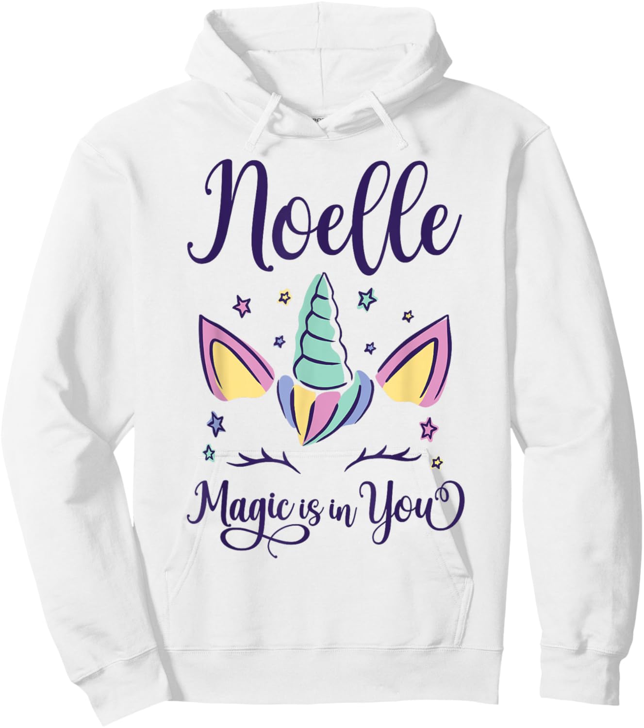 First Name Noelle Personalized I Love Noelle Hoodie - Hoodie | White