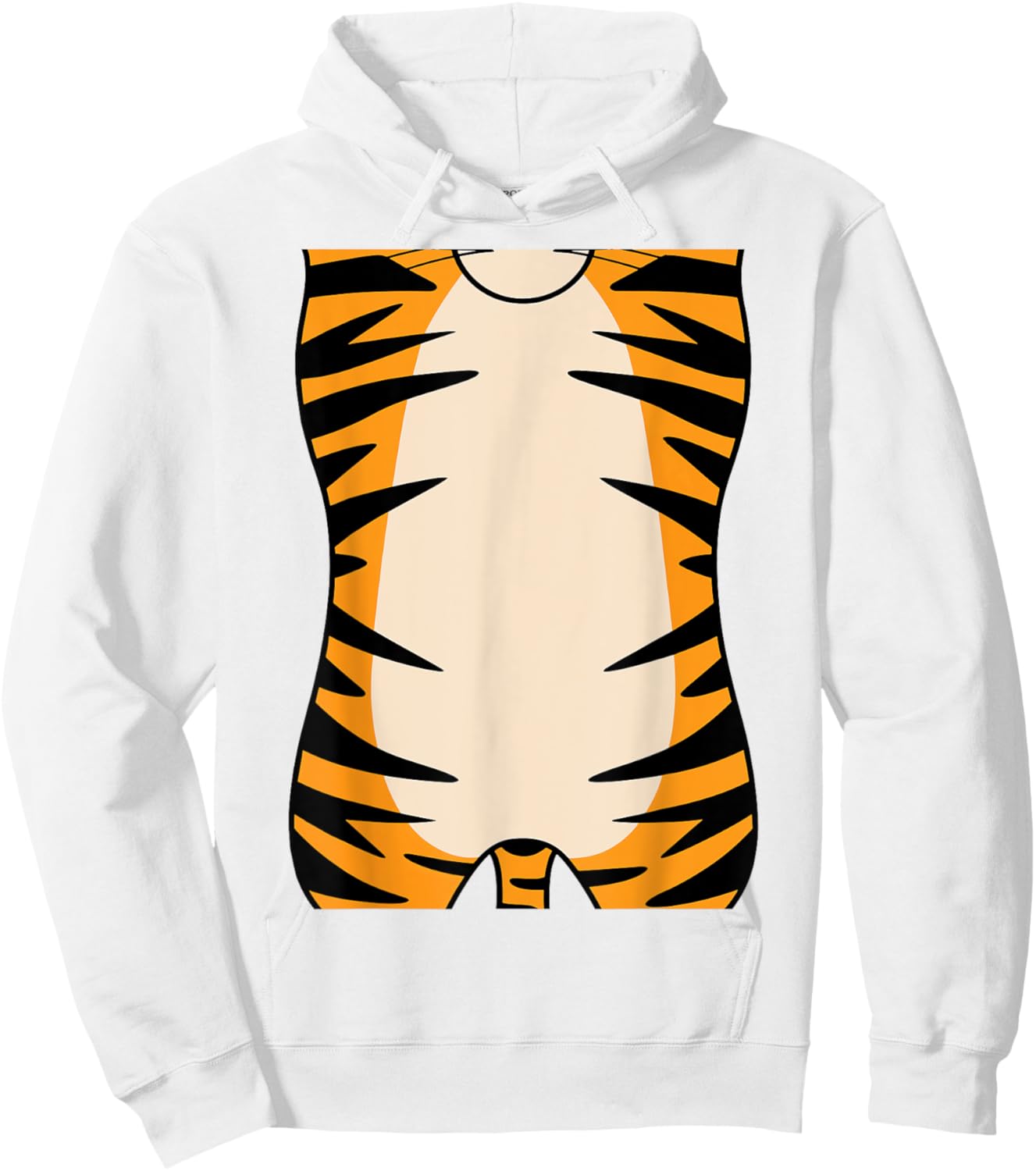 Tiger Shirt Adult Kids Men Women Tiger Costume Hoodie - Hoodie | White