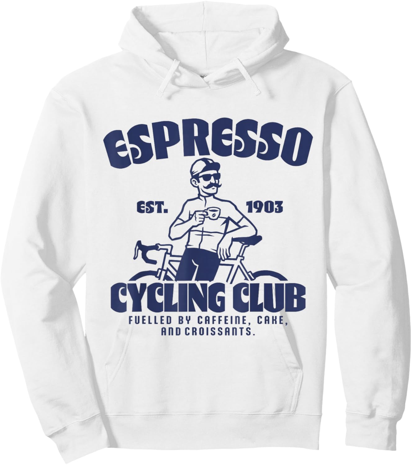 Espresso Rennrad Club Kaffee Kuchen Fahrrad Radsport Hoodie - Hoodie | White