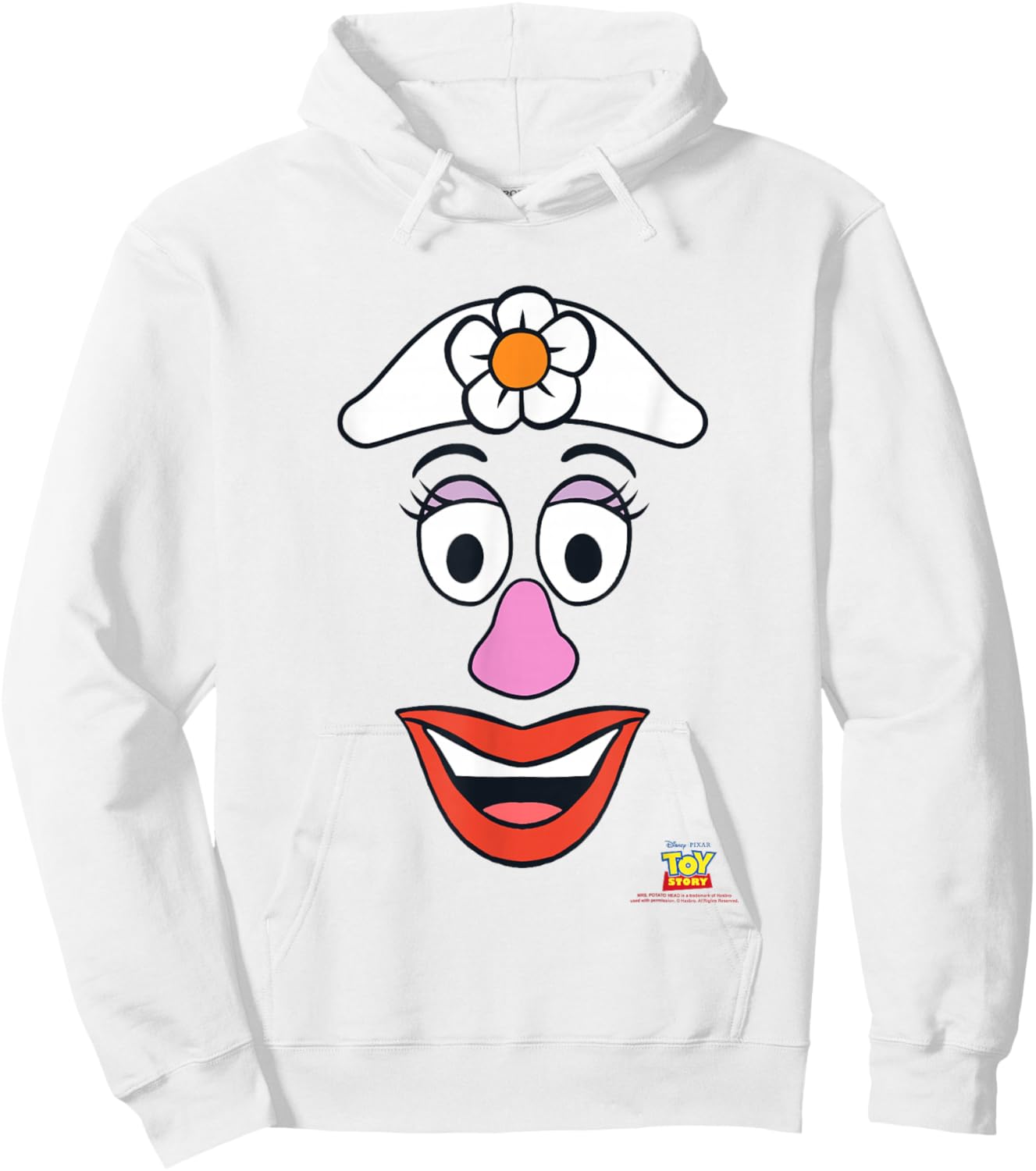 Disney Pixar Toy Story Mrs. Potato Head Big Face Hoodie - Hoodie | White