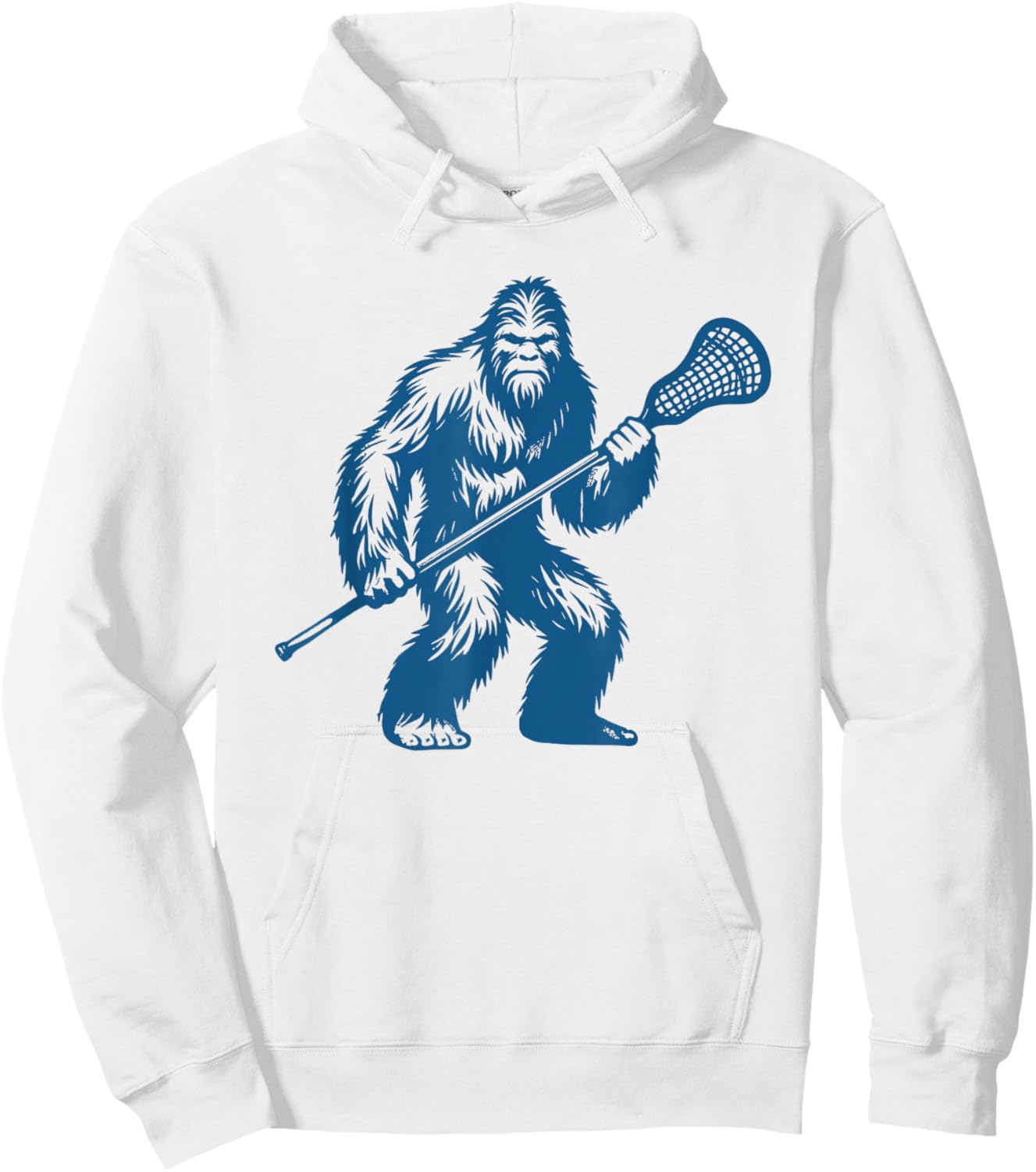 Lacrosse Design Boys Youth Lacrosse Player Goalie Hoodie - Hoodie | White