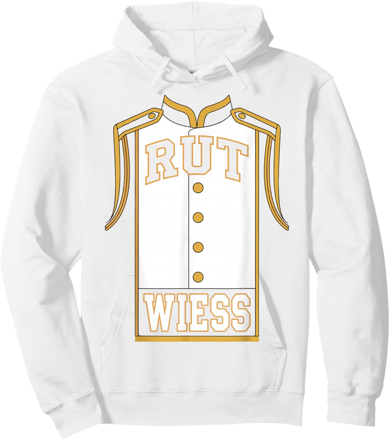 Rut Wess Cologne Carnival Costume Red White Uniform Hoodie - Hoodie | White