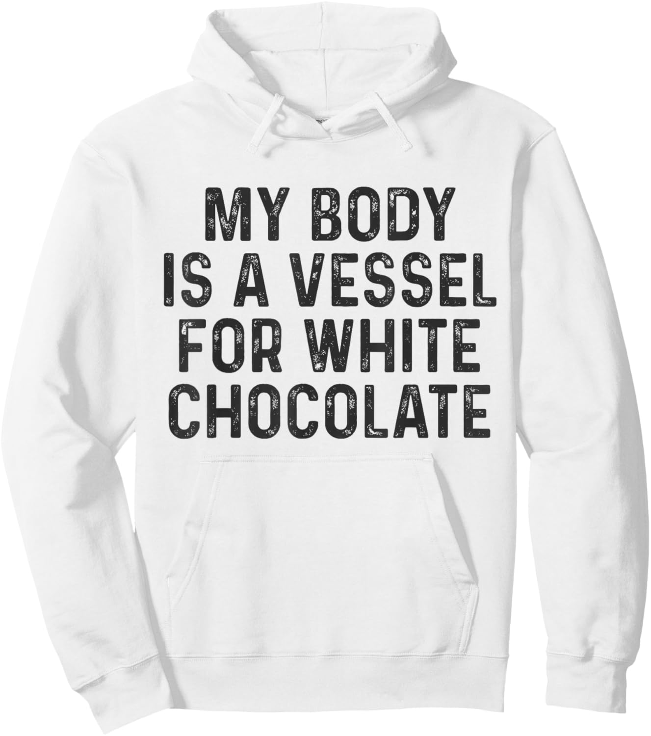 Funny White Chocolate Lover Hoodie - Hoodie | White