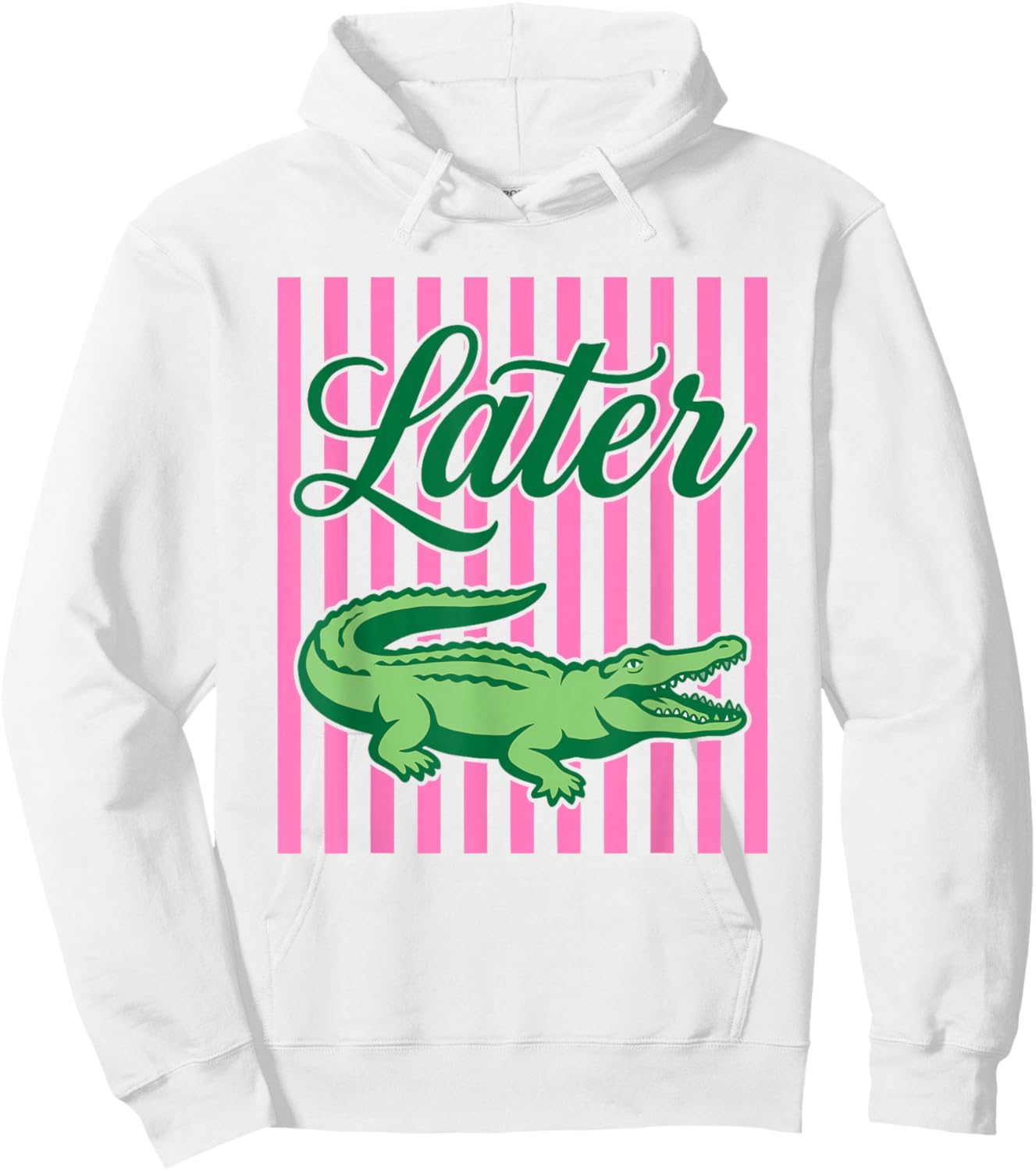 Later Gator Funny Teacher Alligator Last Day of School Hoodie - Hoodie | White