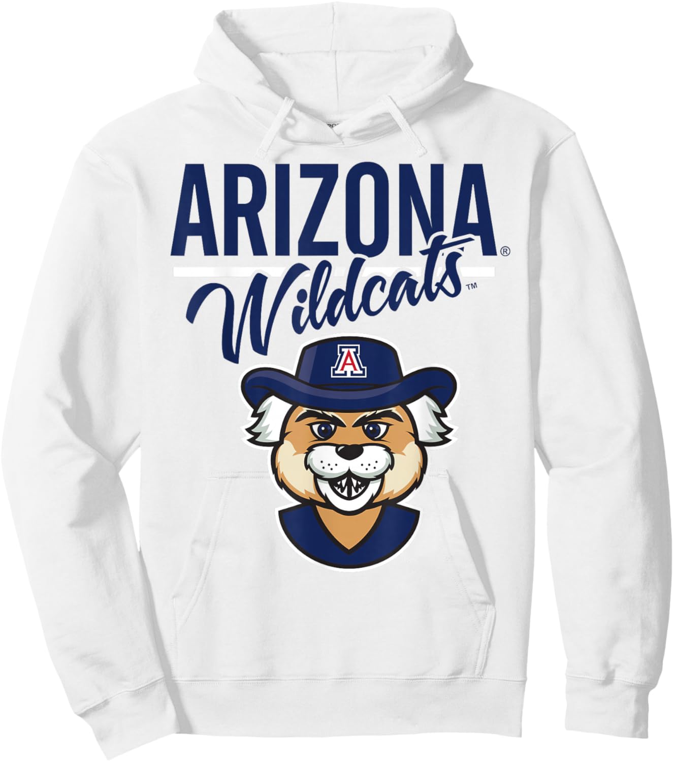 Arizona Wildcats Mascot Gray Officially Licensed Hoodie - Hoodie | White