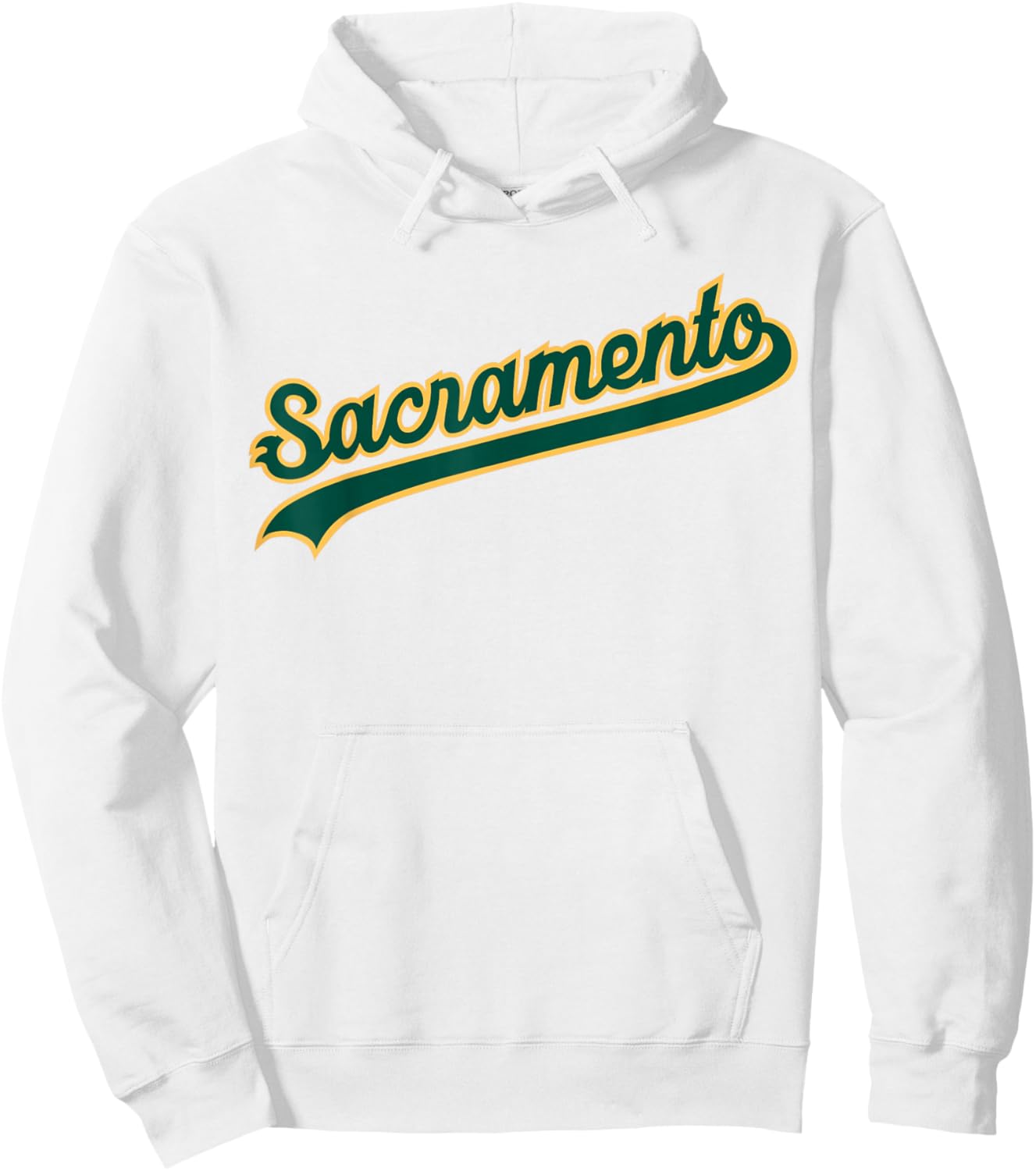 Sacramento Oakland Baseball Fan Hoodie - Hoodie | White