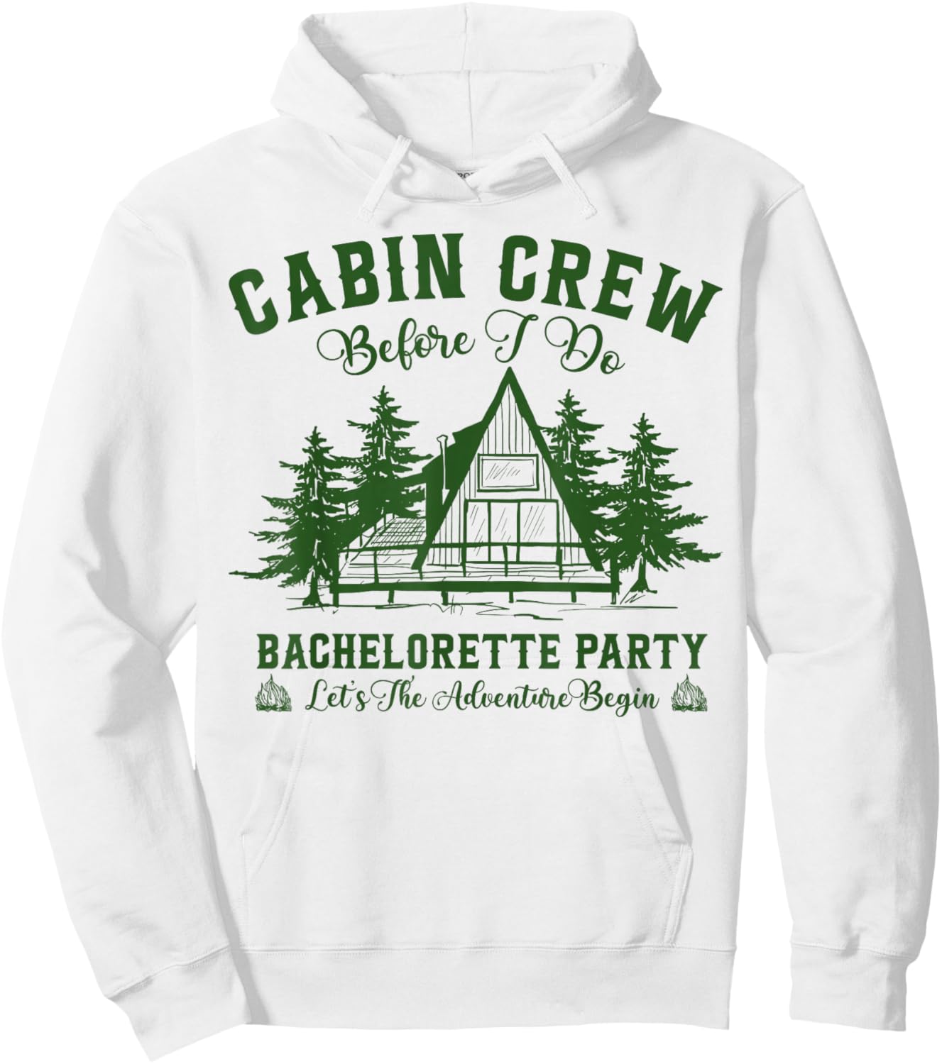 Cabin Crew Before I Do Bachelorette Party Team Bride Hoodie - Hoodie | White