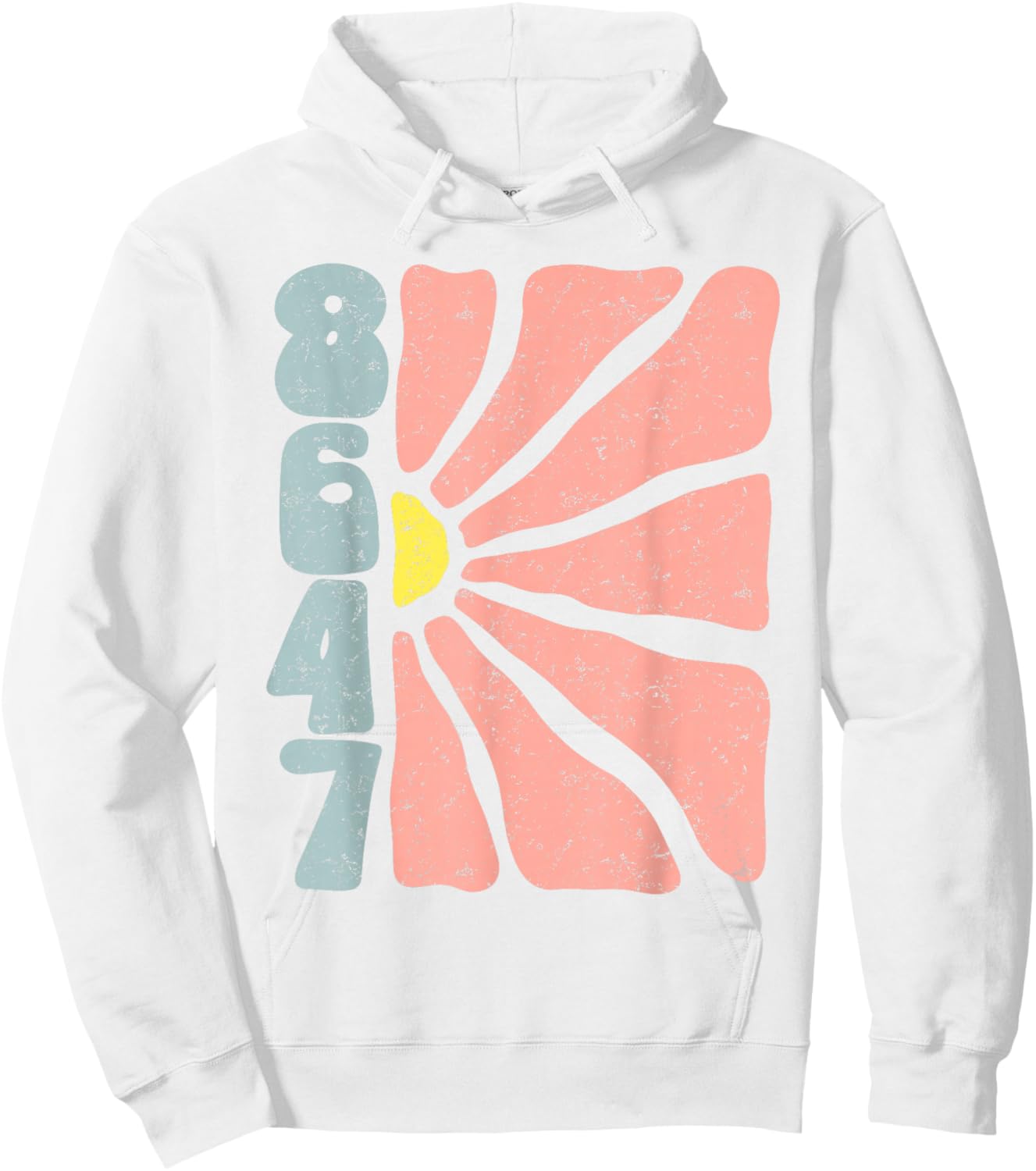Subtle Boho Flowers Anti-Trump, Impeach Trump, Subtle 8647 Hoodie - Hoodie | White