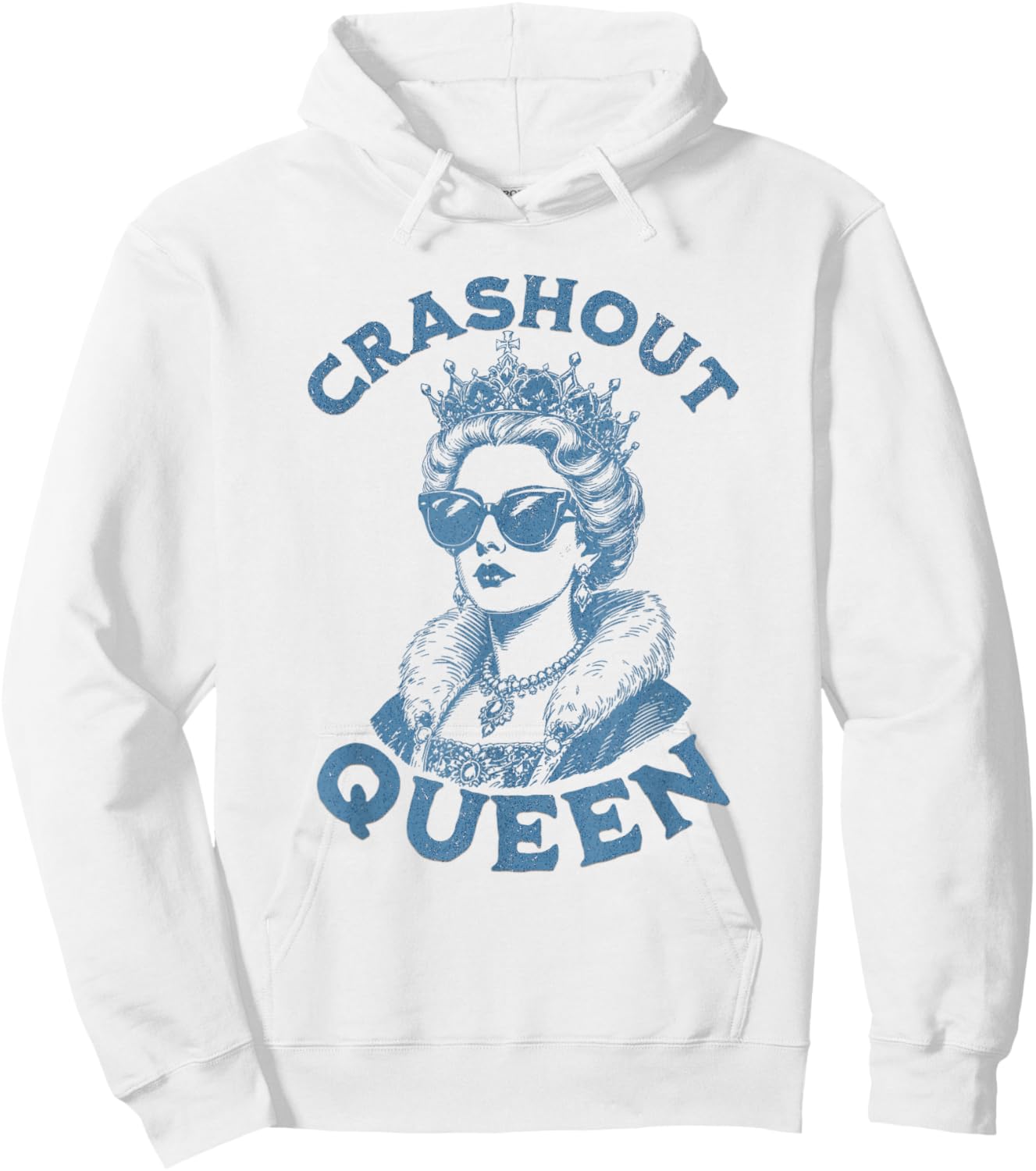 Crashout Queen Funny Women's Hoodie - Hoodie | White